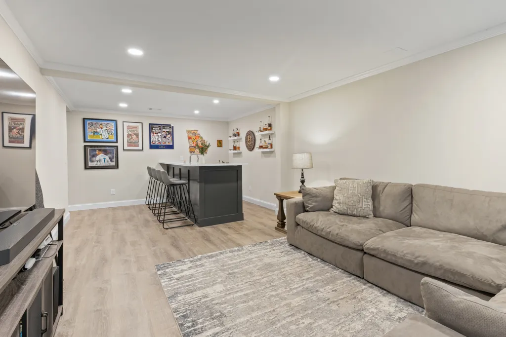 Finished basement in Alpharetta, GA by HomeVantage