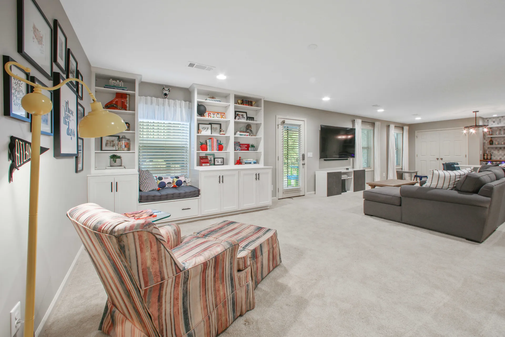 Finished basement in Alpharetta, GA by HomeVantage