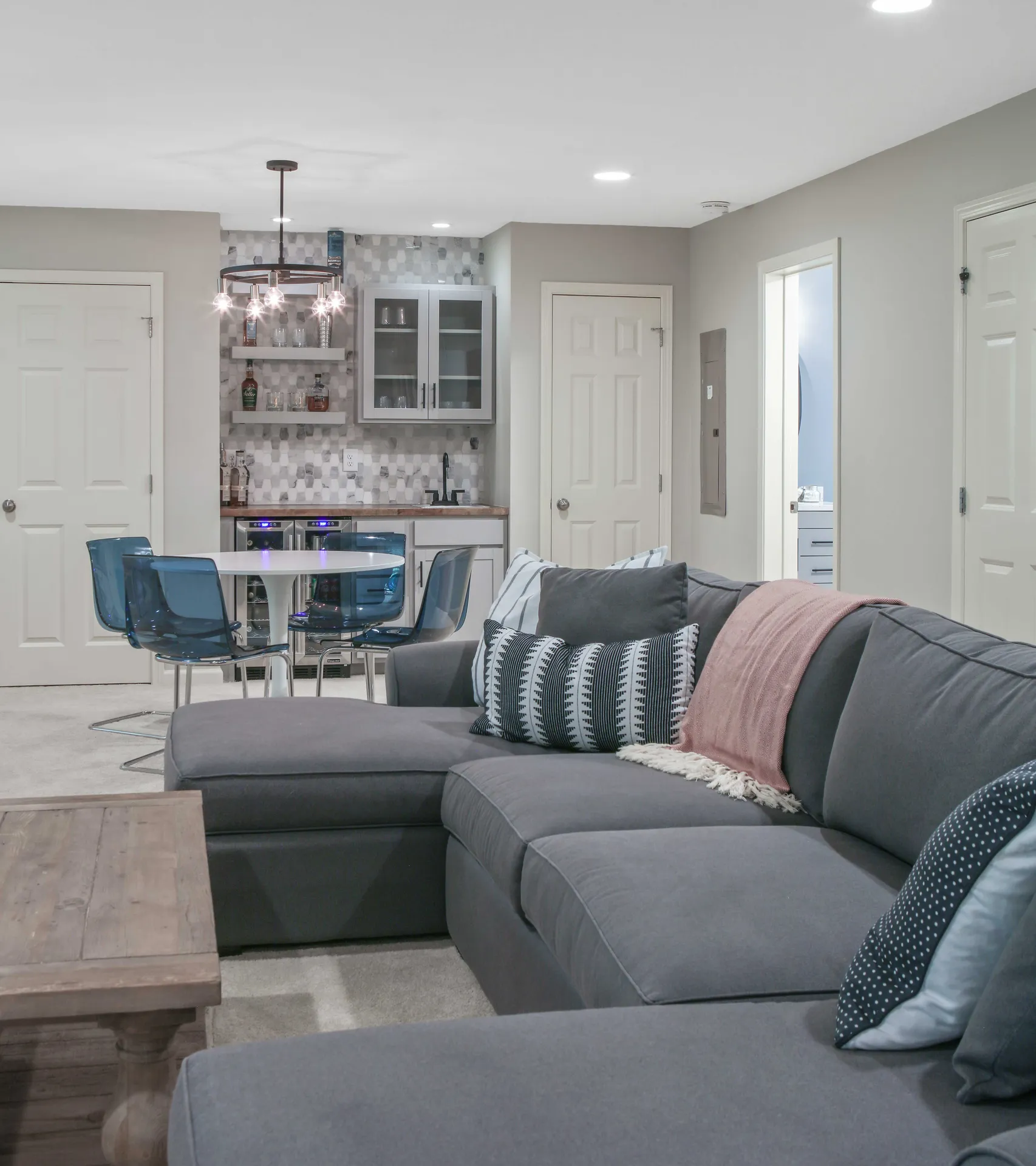 Finished basement in Alpharetta, GA by HomeVantage