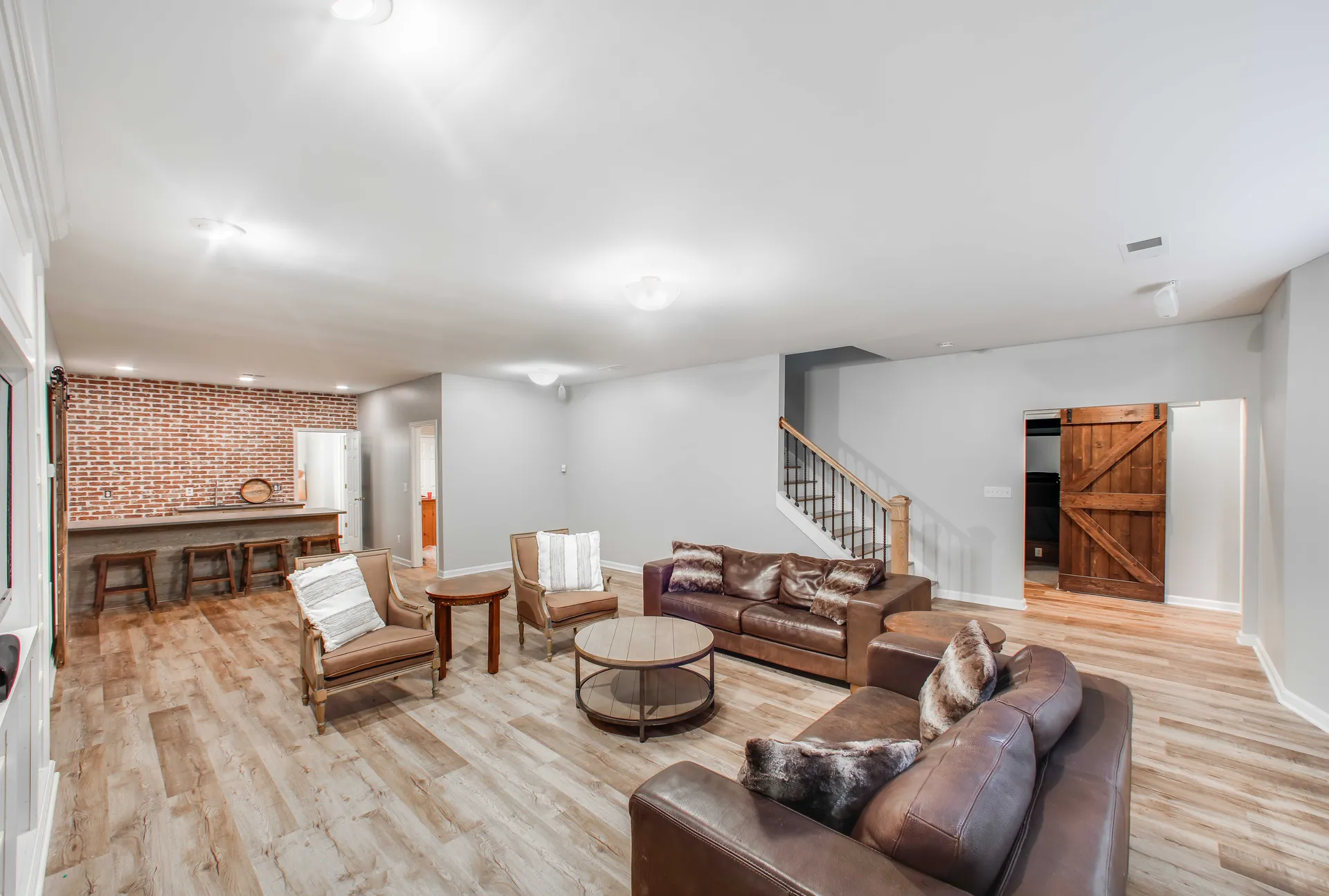 Finished basement in Alpharetta, GA by HomeVantage