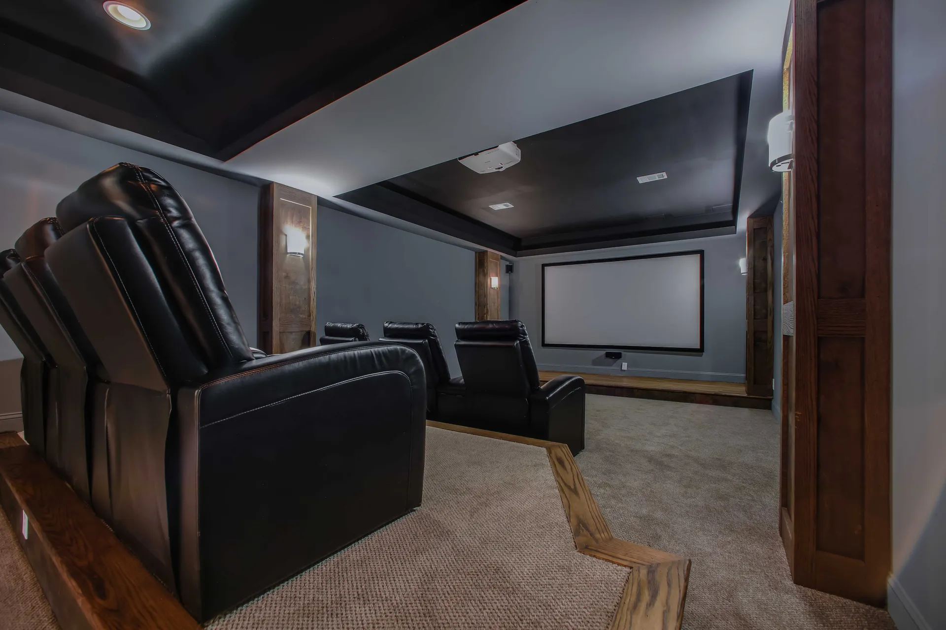 Finished basement in Alpharetta, GA by HomeVantage