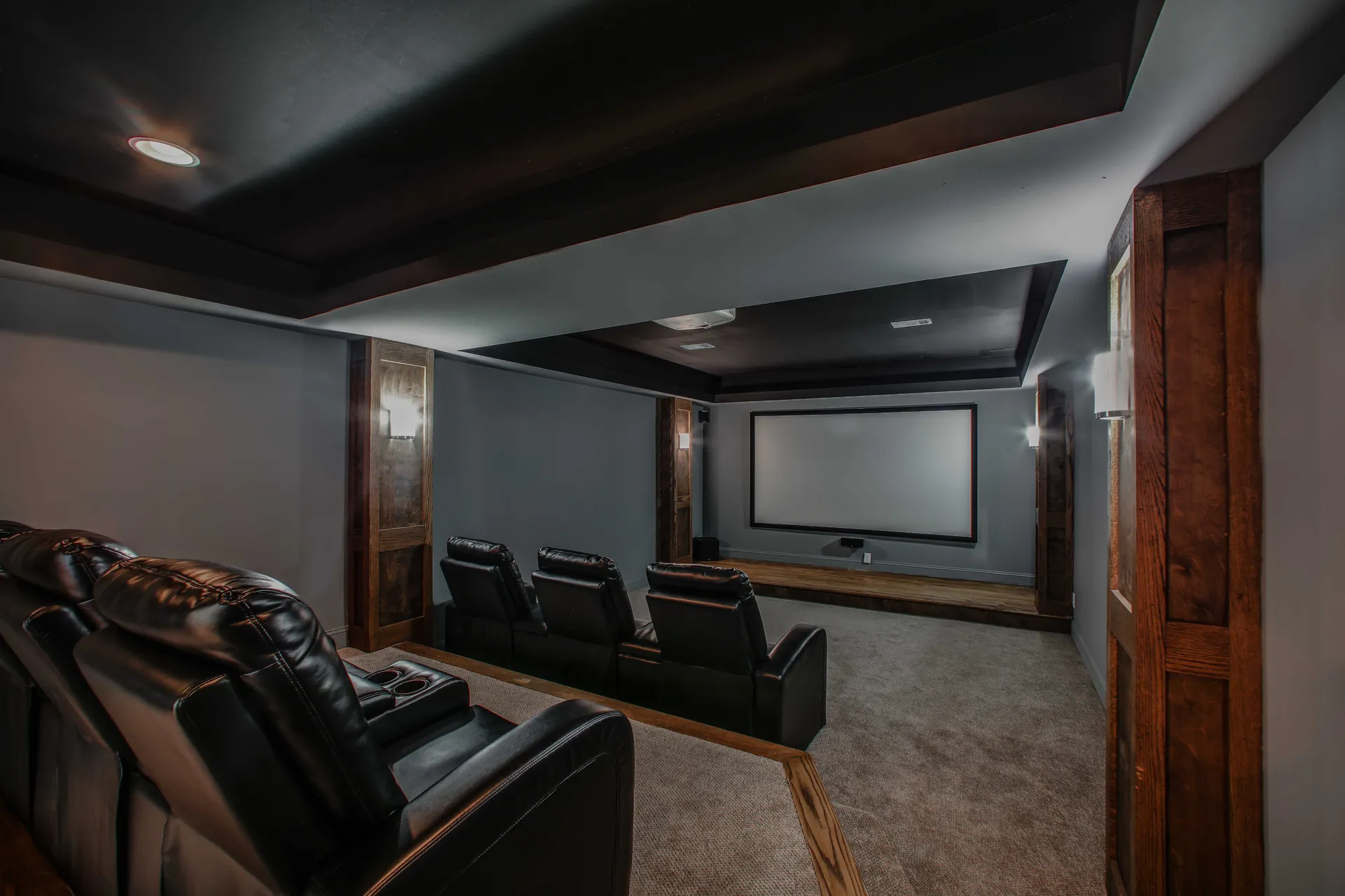 Finished basement in Alpharetta, GA by HomeVantage
