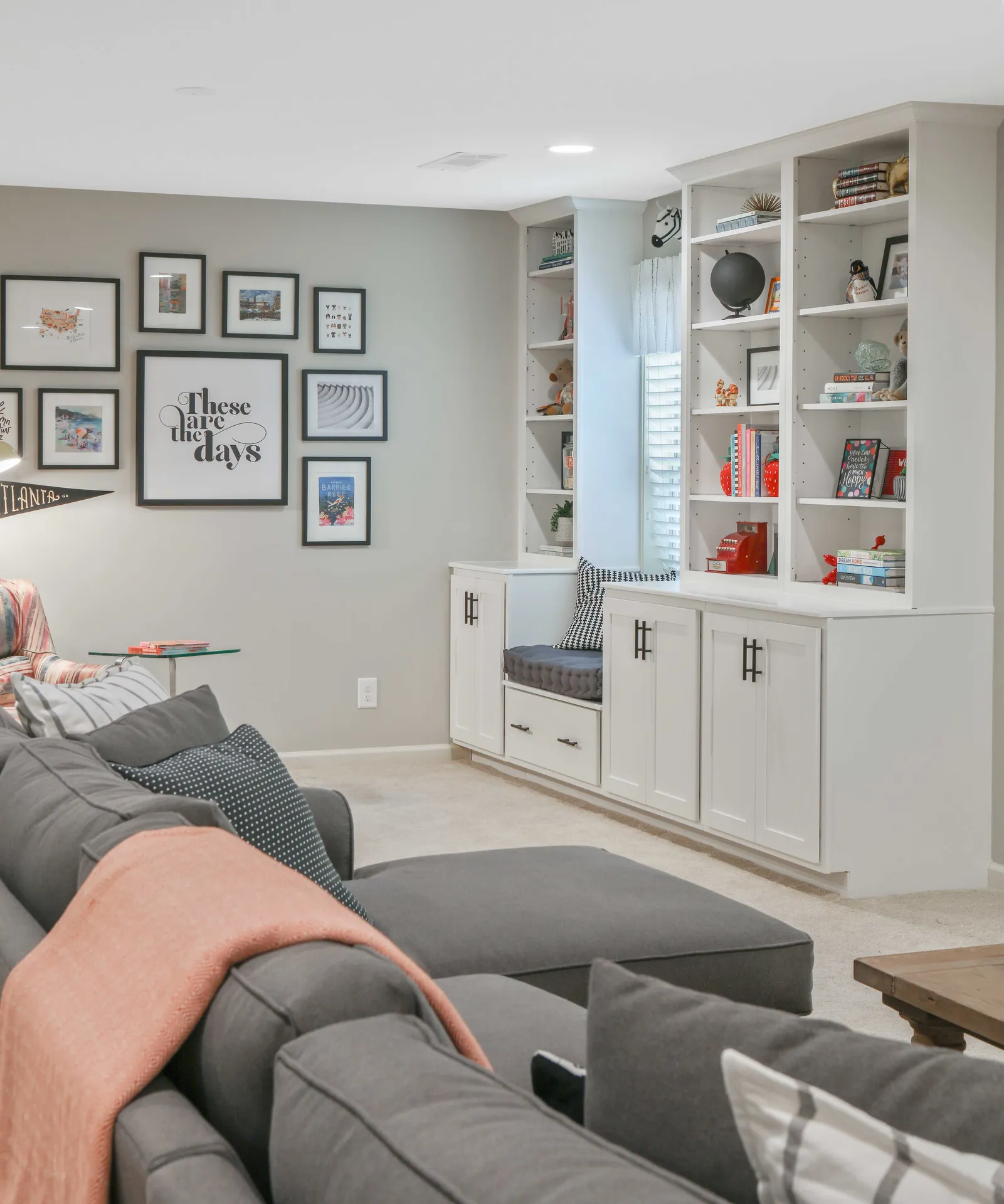 Finished basement in Alpharetta, GA by HomeVantage