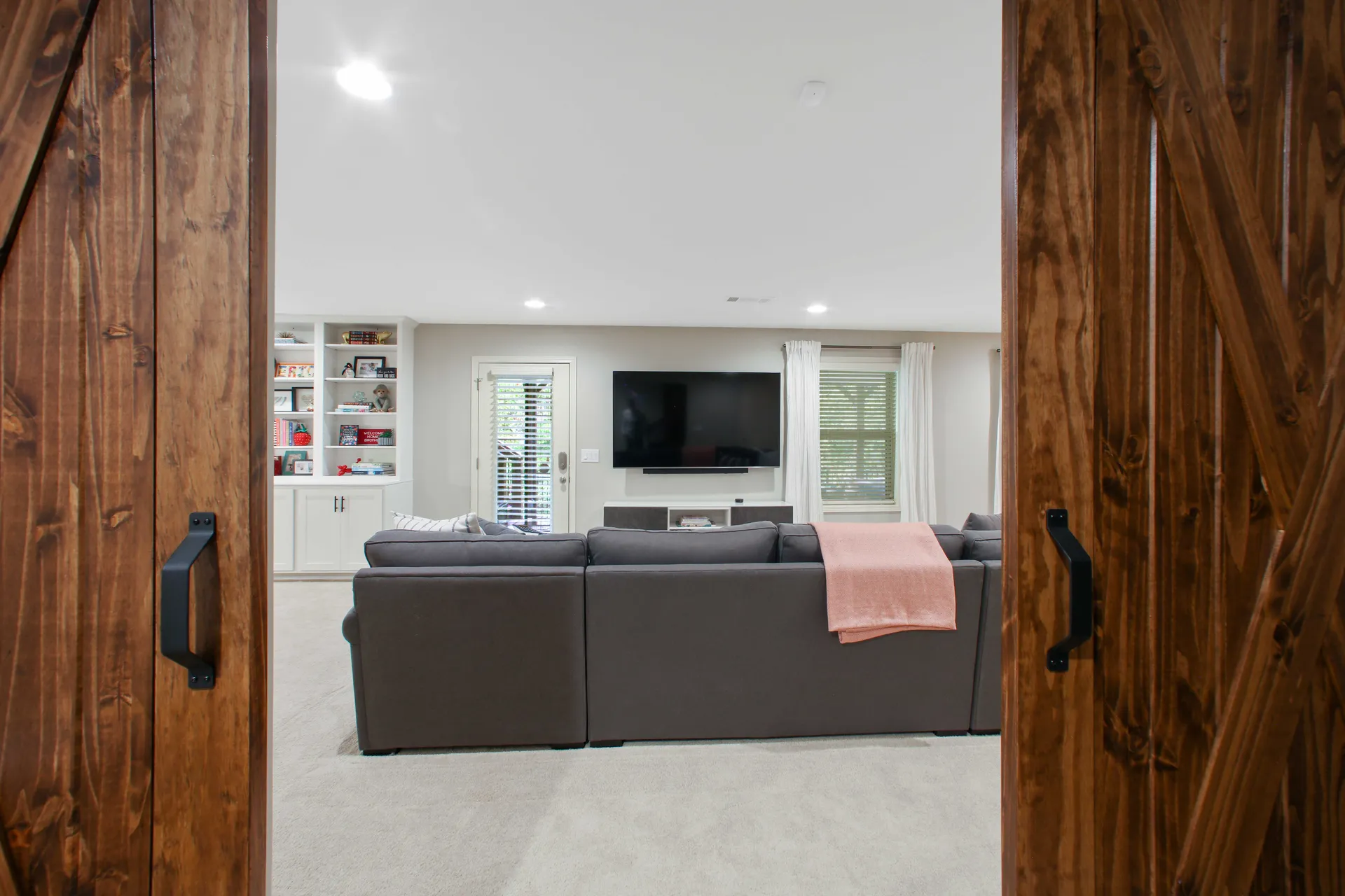 Finished basement in Alpharetta, GA by HomeVantage