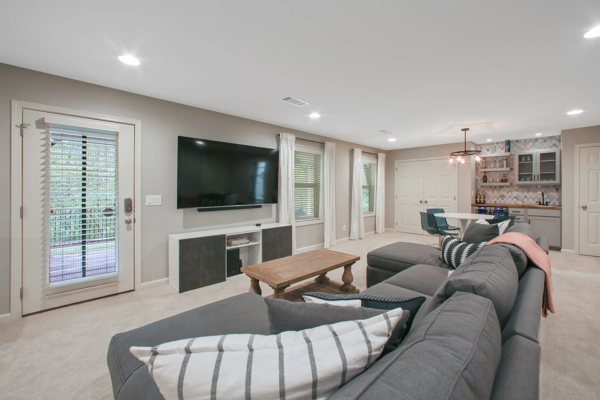 Finished basement in Alpharetta, GA by HomeVantage