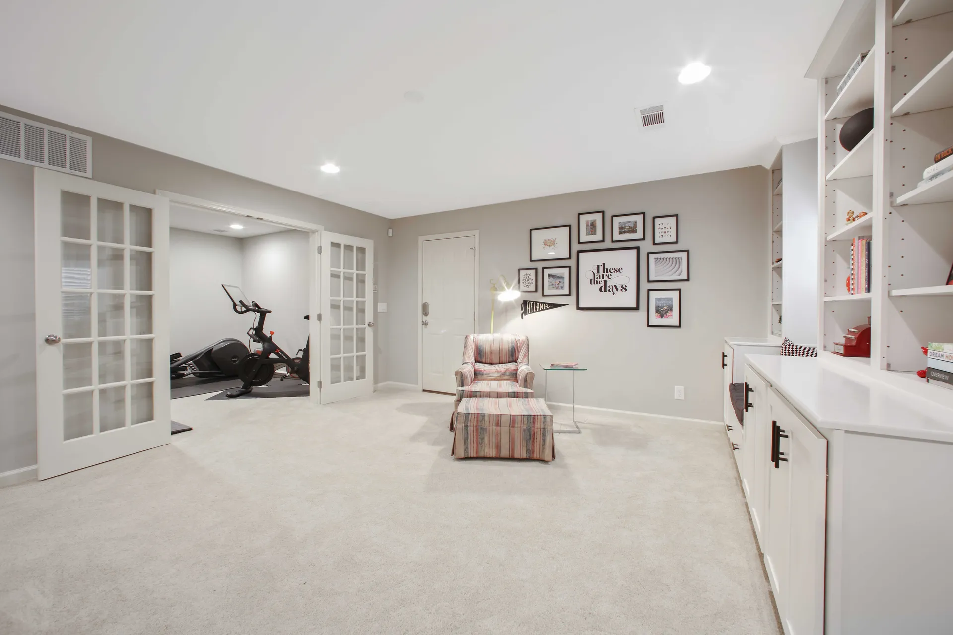 Finished basement in Alpharetta, GA by HomeVantage