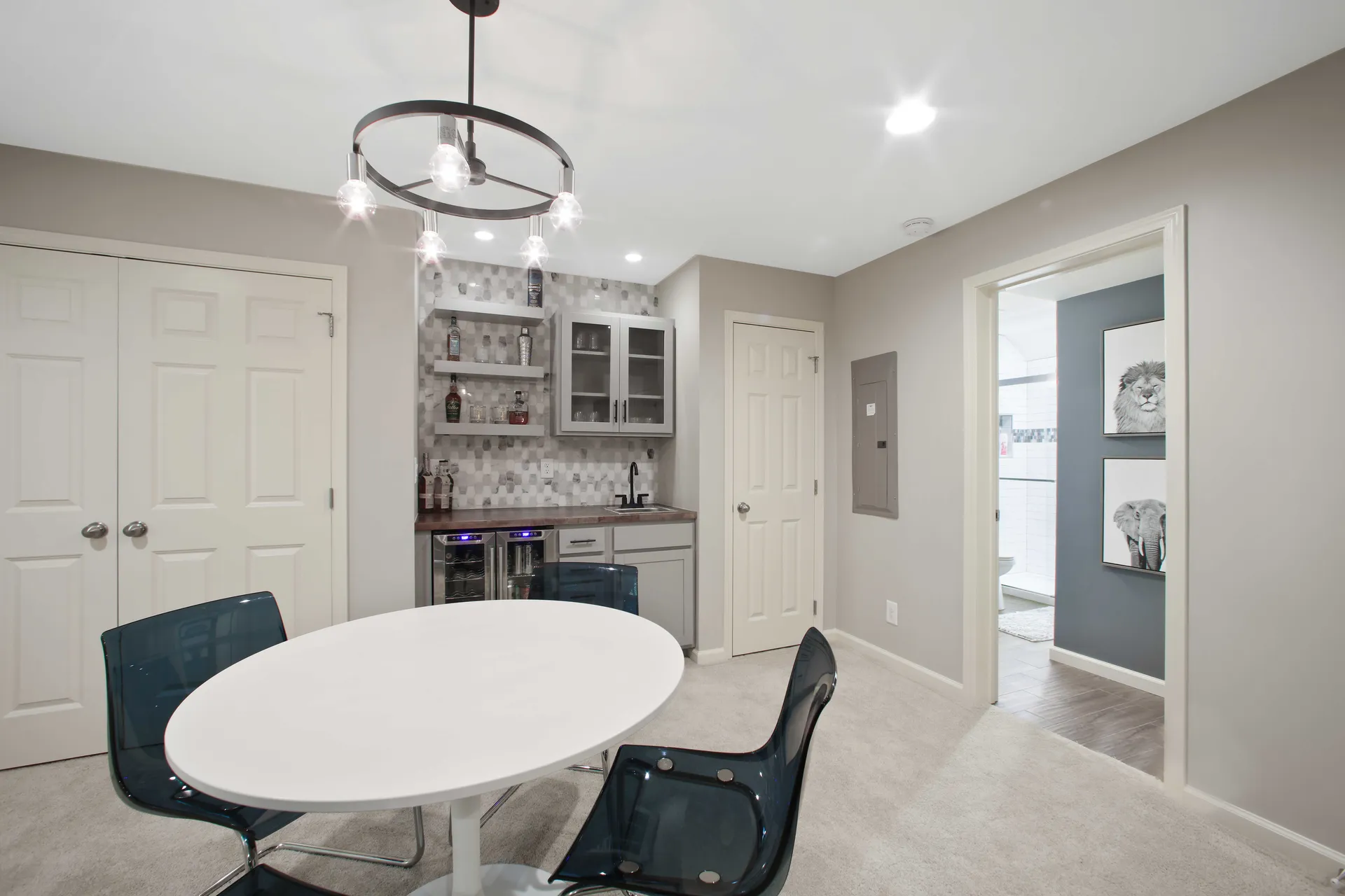 Finished basement in Alpharetta, GA by HomeVantage