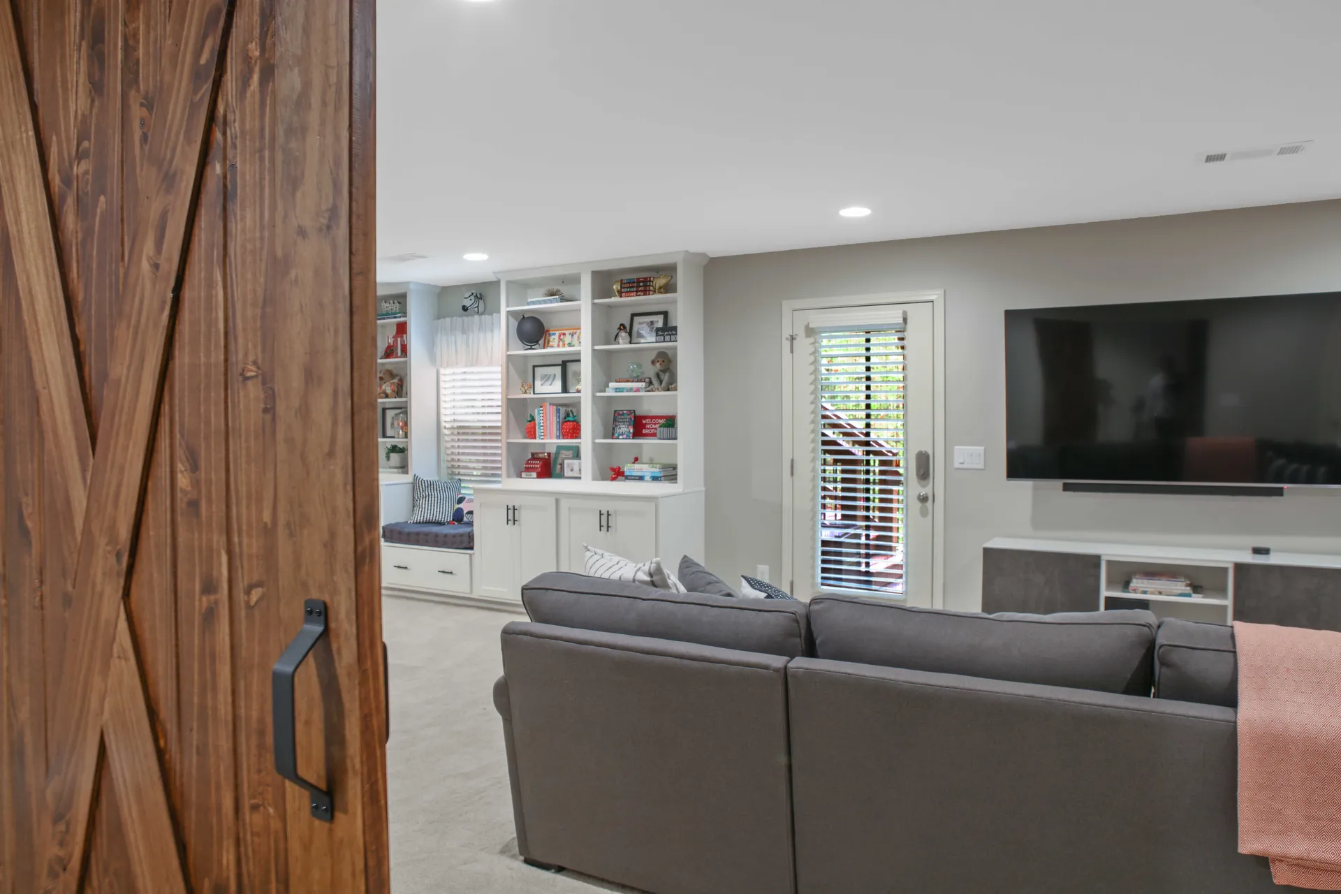 Finished basement in Alpharetta, GA by HomeVantage