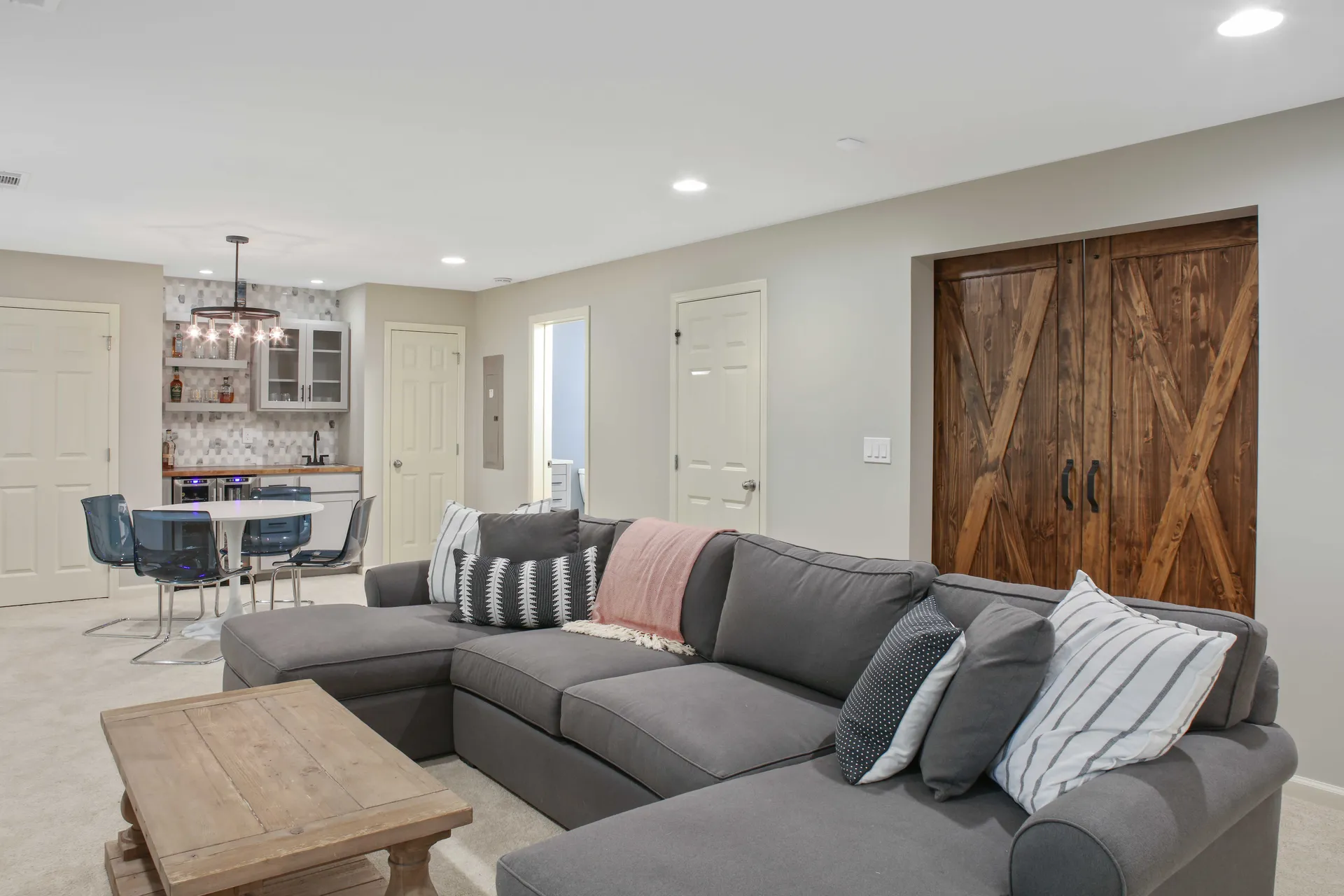 Finished basement in Alpharetta, GA by HomeVantage