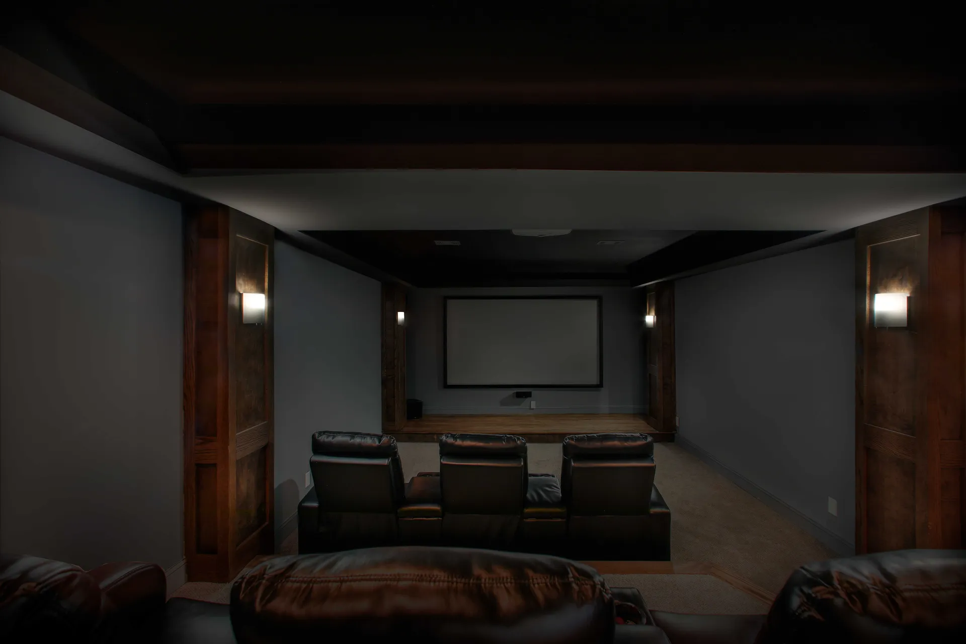 Finished basement in Alpharetta, GA by HomeVantage