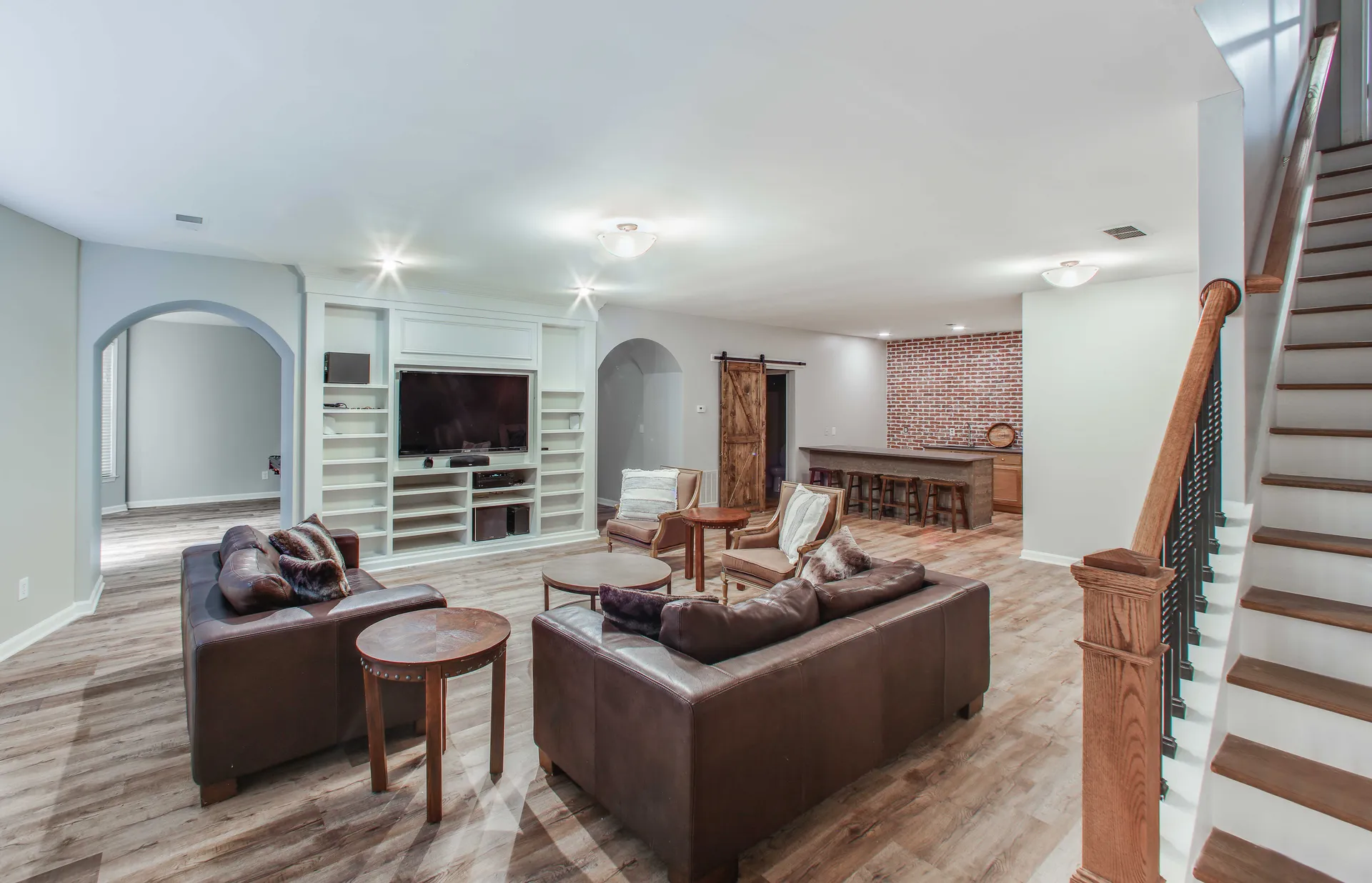 Finished basement in Alpharetta, GA by HomeVantage