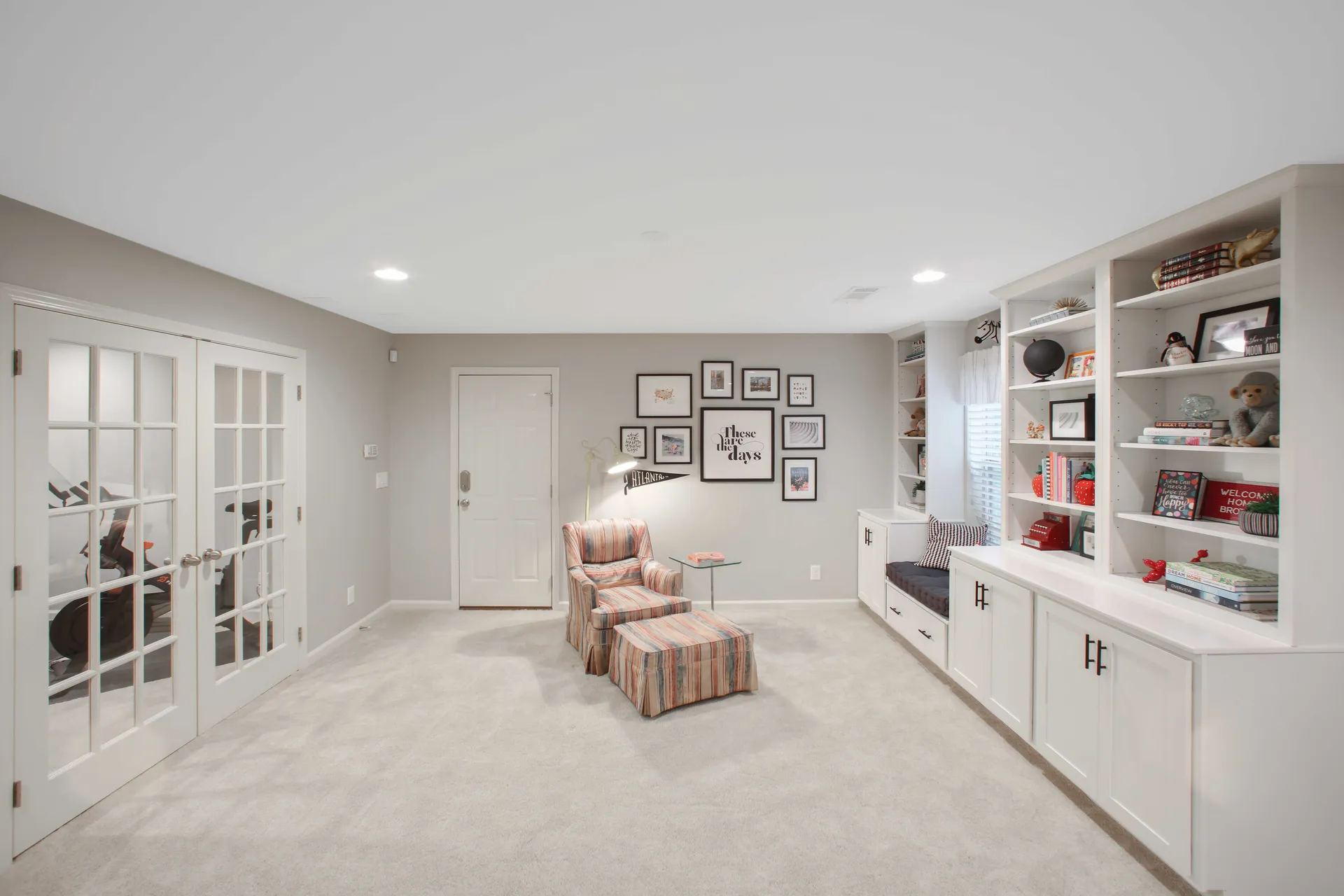 Finished basement in Alpharetta, GA by HomeVantage