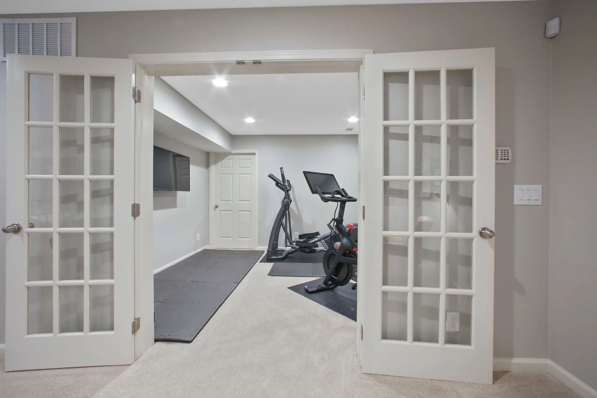 Finished basement in Alpharetta, GA by HomeVantage
