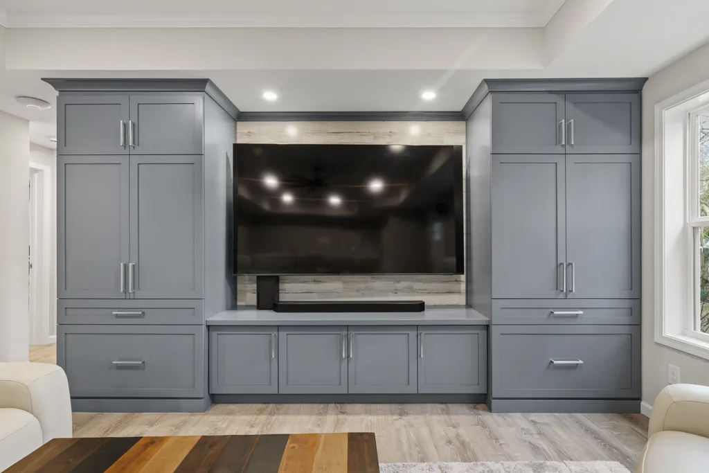 Finished basement in Cumming, GA by HomeVantage
