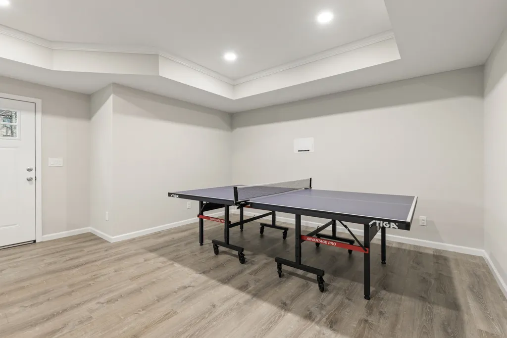 Finished basement in Cumming, GA by HomeVantage
