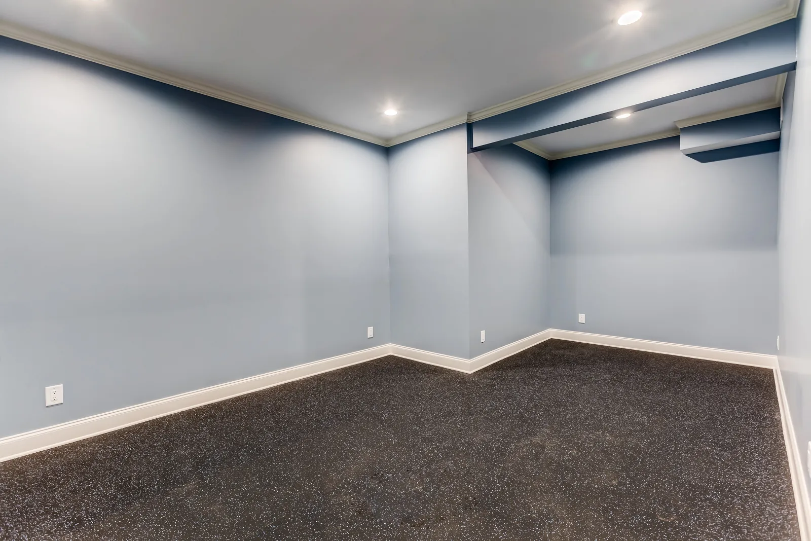 Finished basement in Cumming, GA by HomeVantage