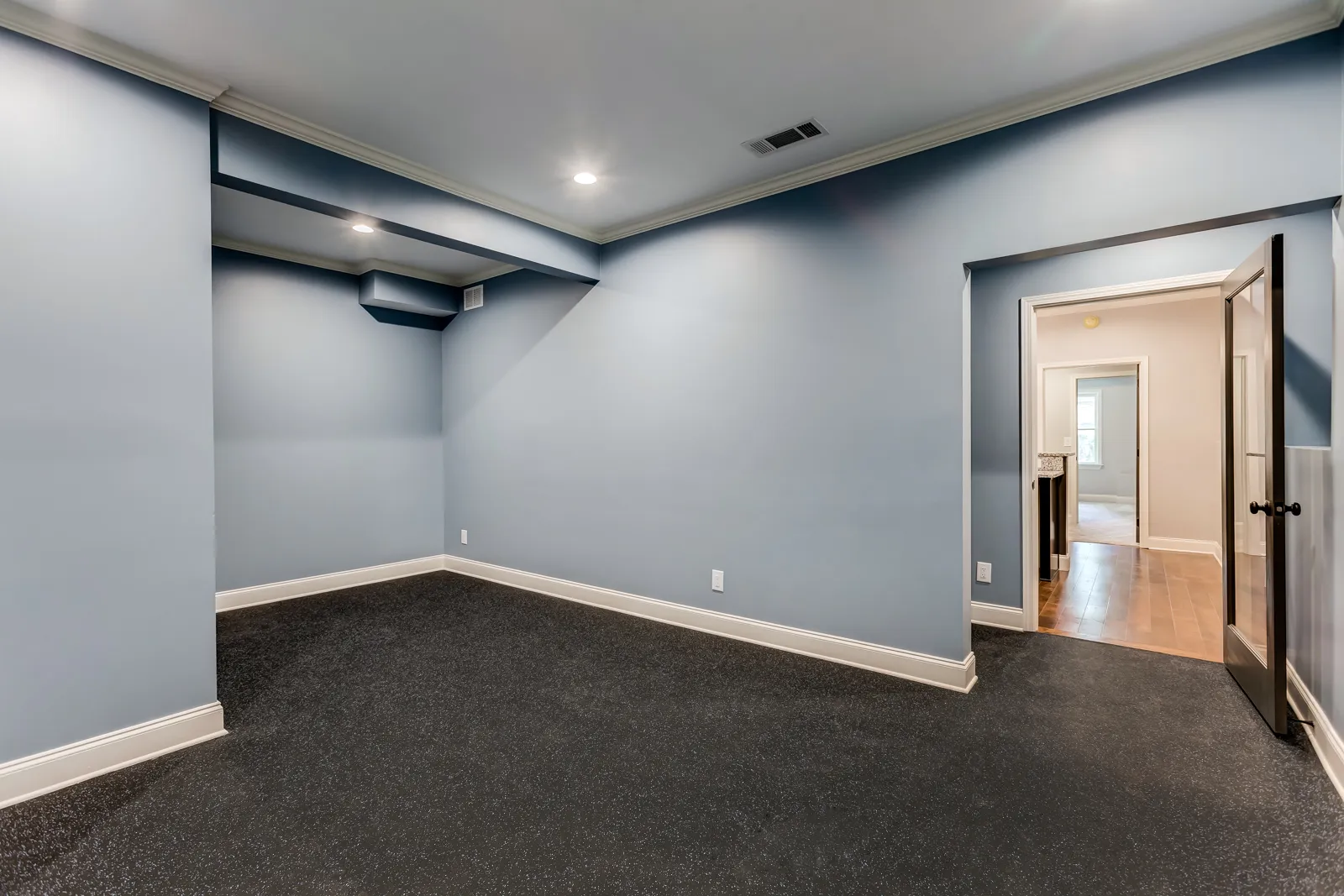 Finished basement in Cumming, GA by HomeVantage