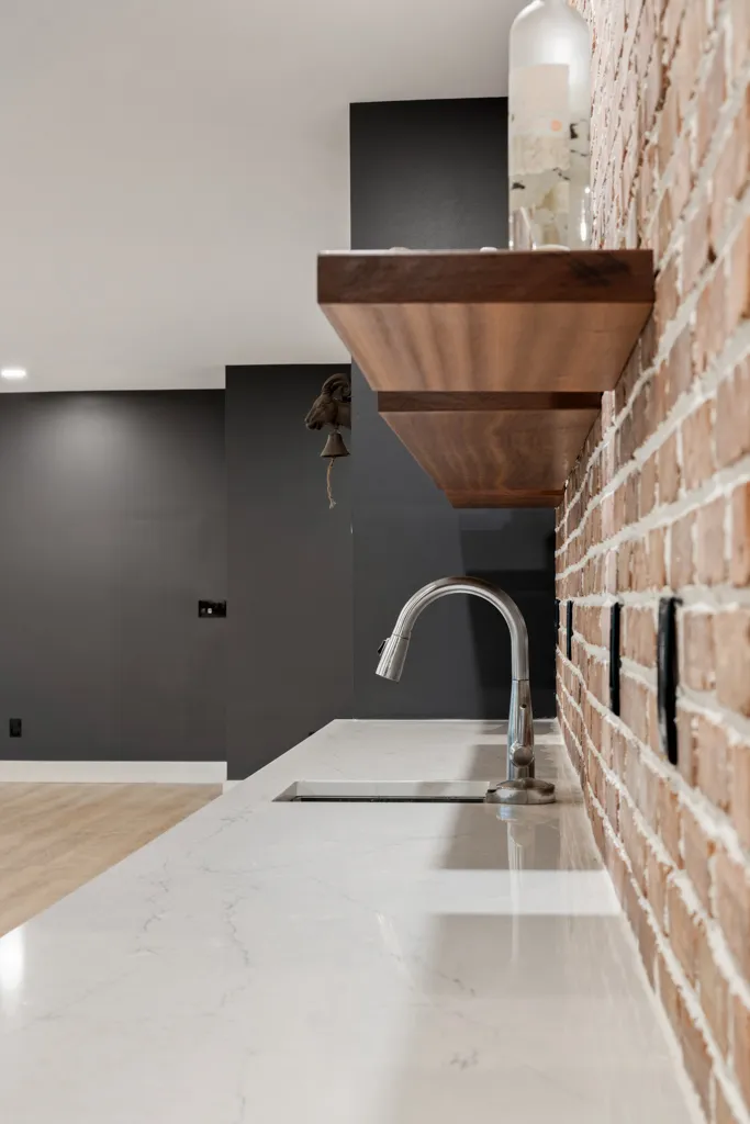 Finished basement in Cumming, GA by HomeVantage