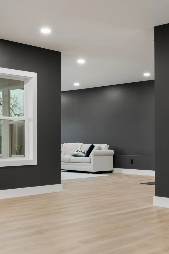 Finished basement in Cumming, GA by HomeVantage
