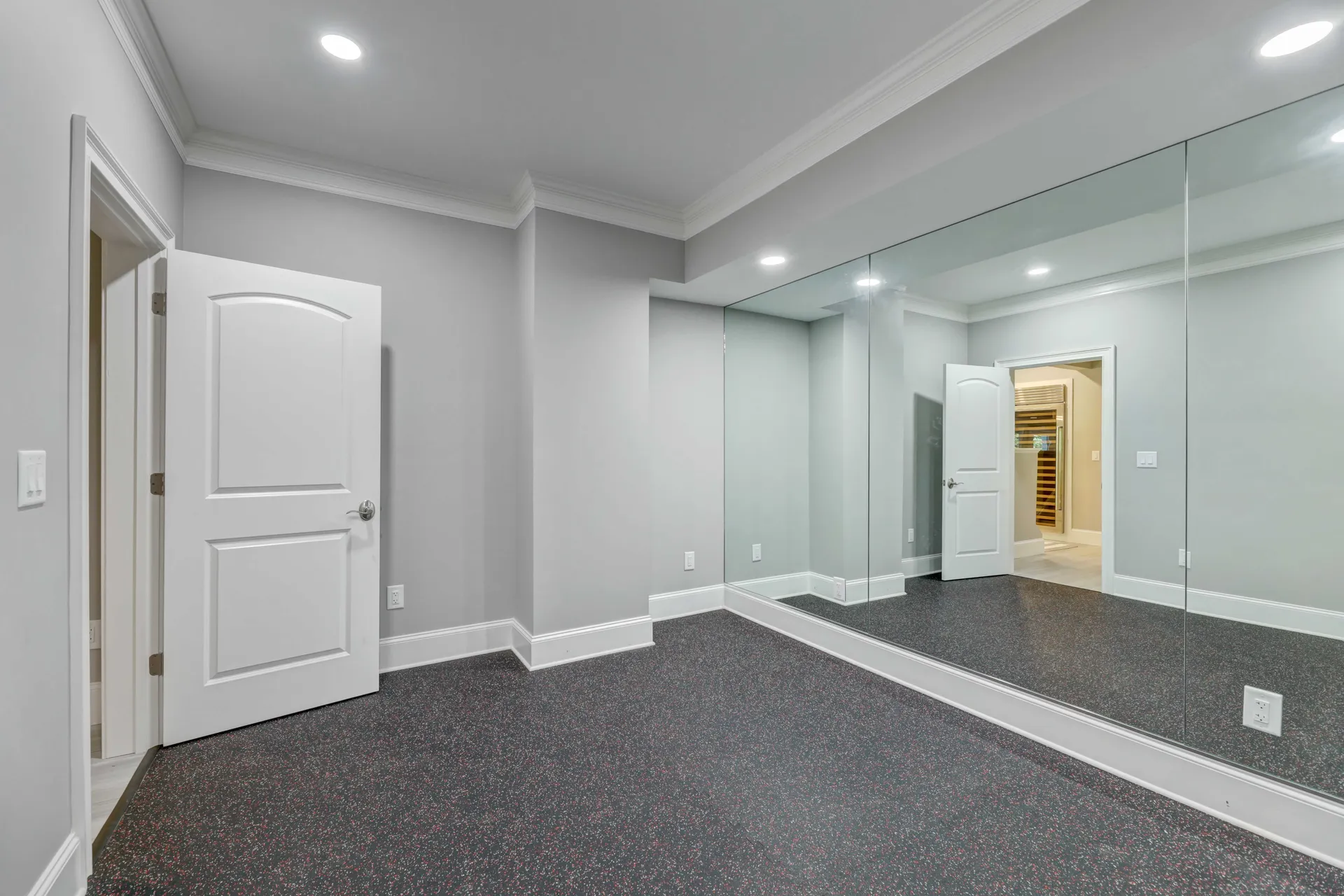 Finished basement in Milton, GA by HomeVantage