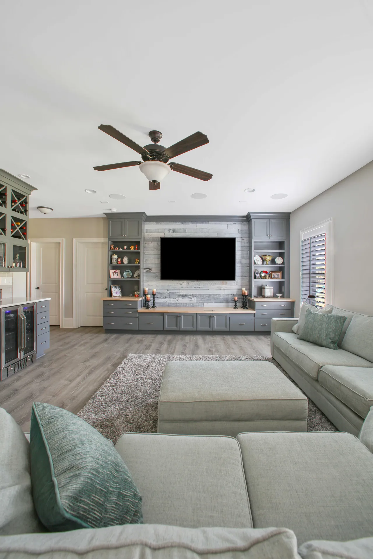 Finished basement in Milton, GA by HomeVantage