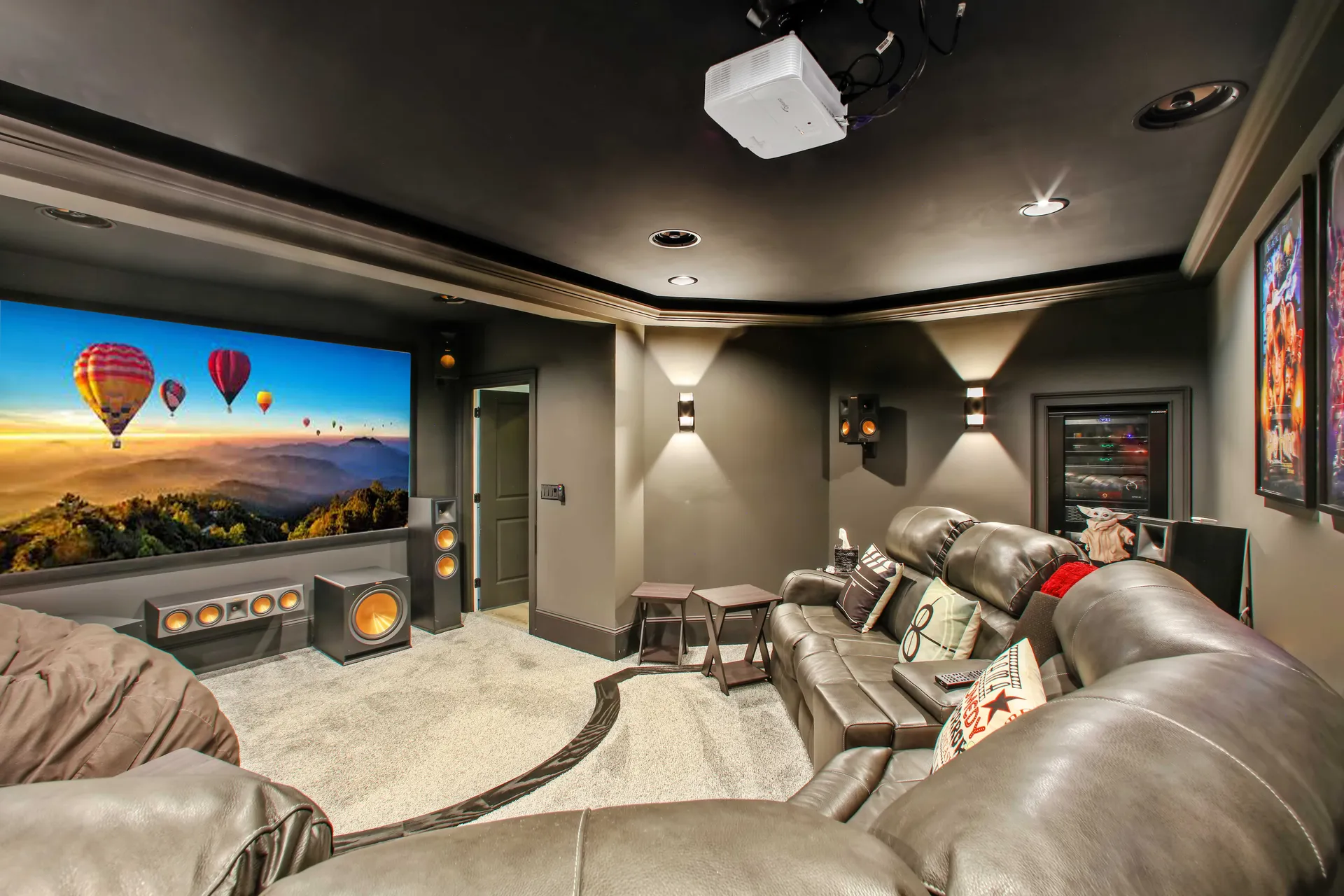 Finished basement in Milton, GA by HomeVantage