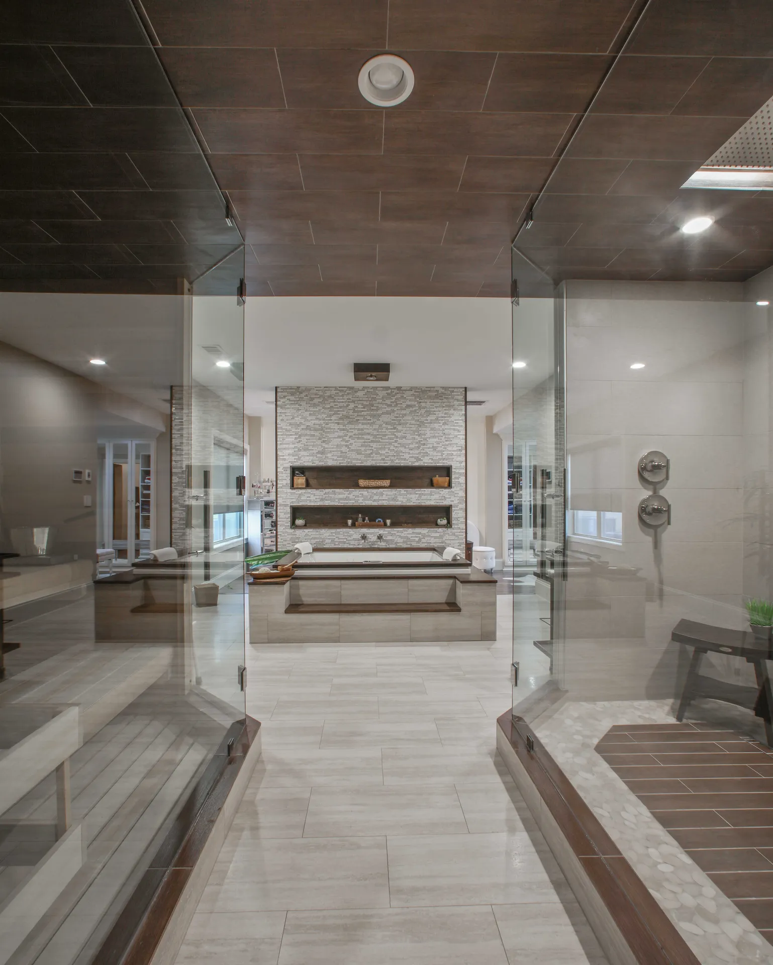 Finished basement in Roswell, GA by HomeVantage