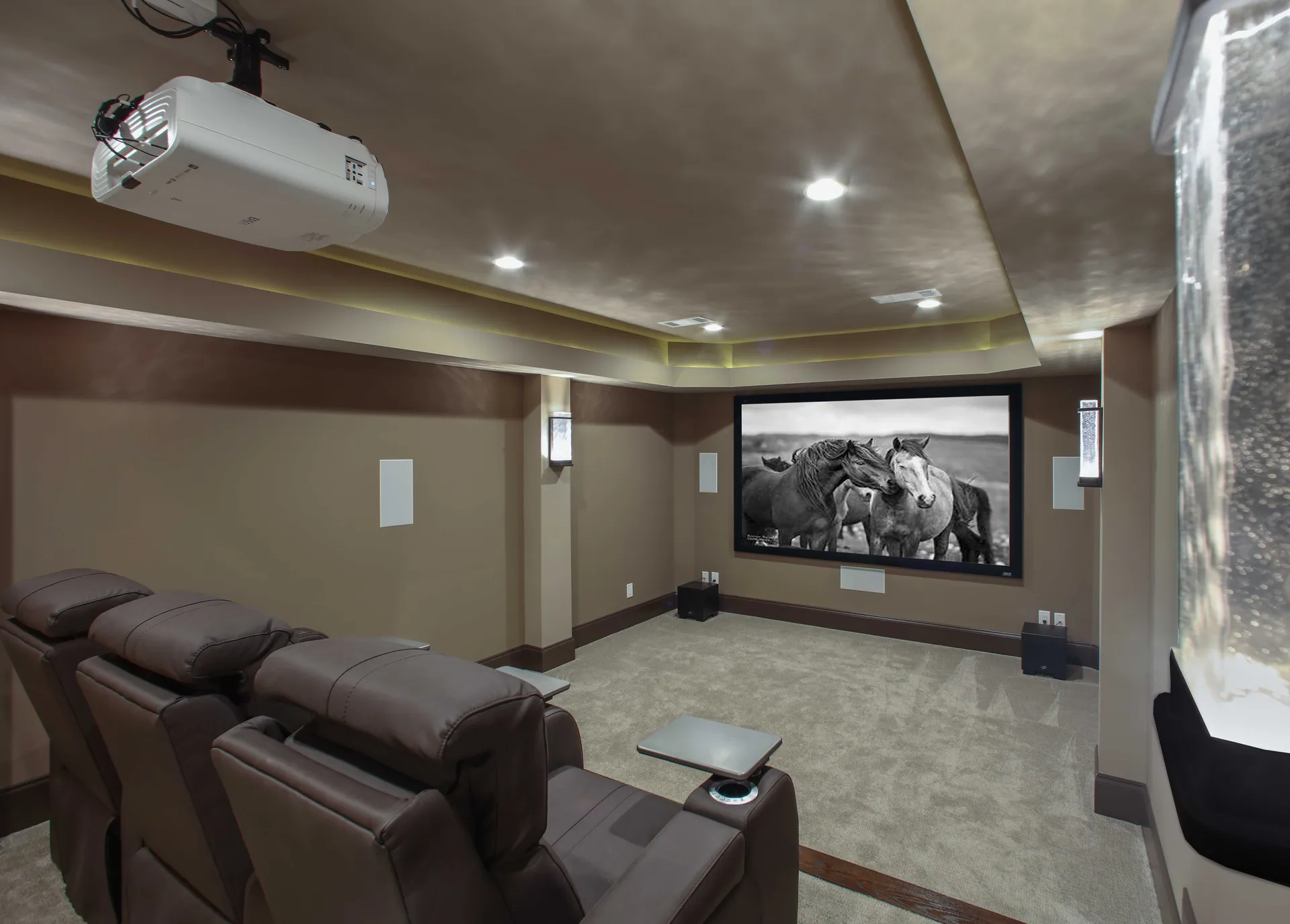 Finished basement in Roswell, GA by HomeVantage