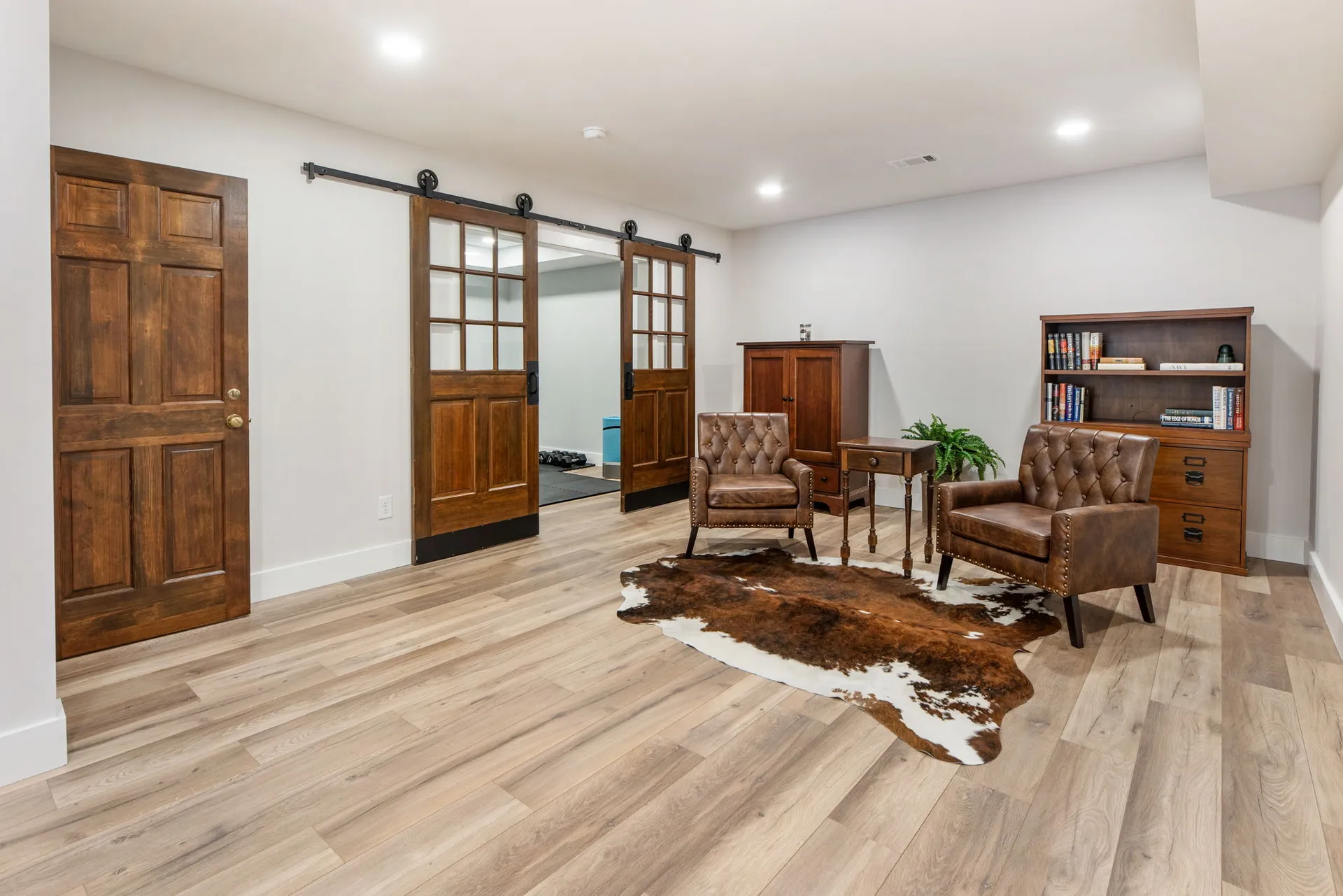 Finished basement in Roswell, GA by HomeVantage