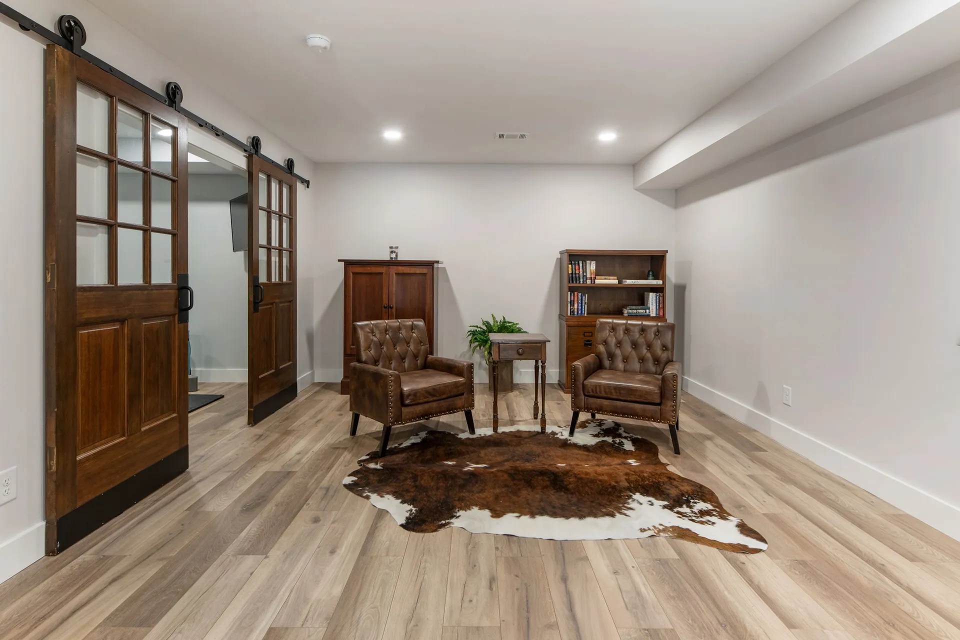 Finished basement in Roswell, GA by HomeVantage