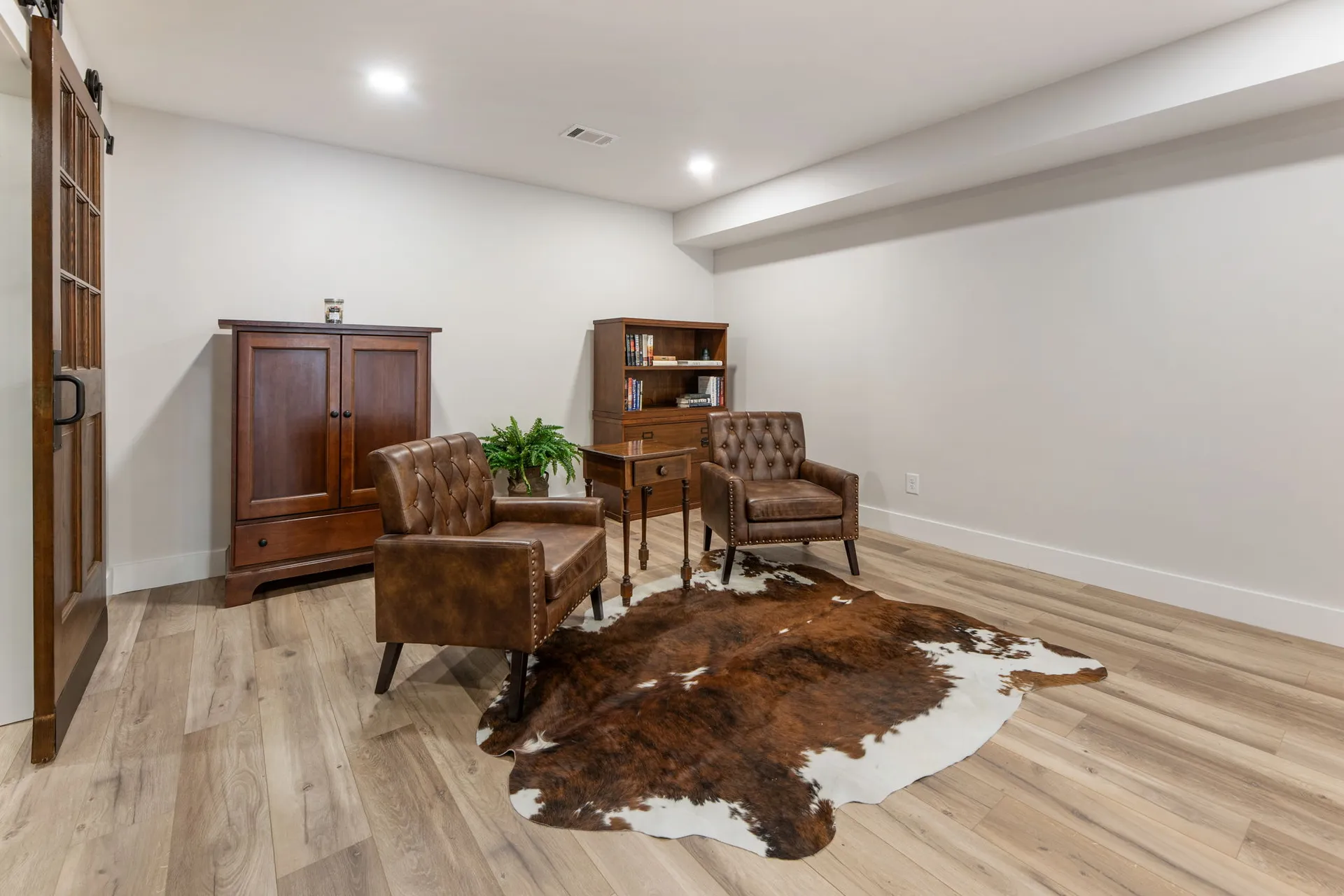Finished basement in Roswell, GA by HomeVantage