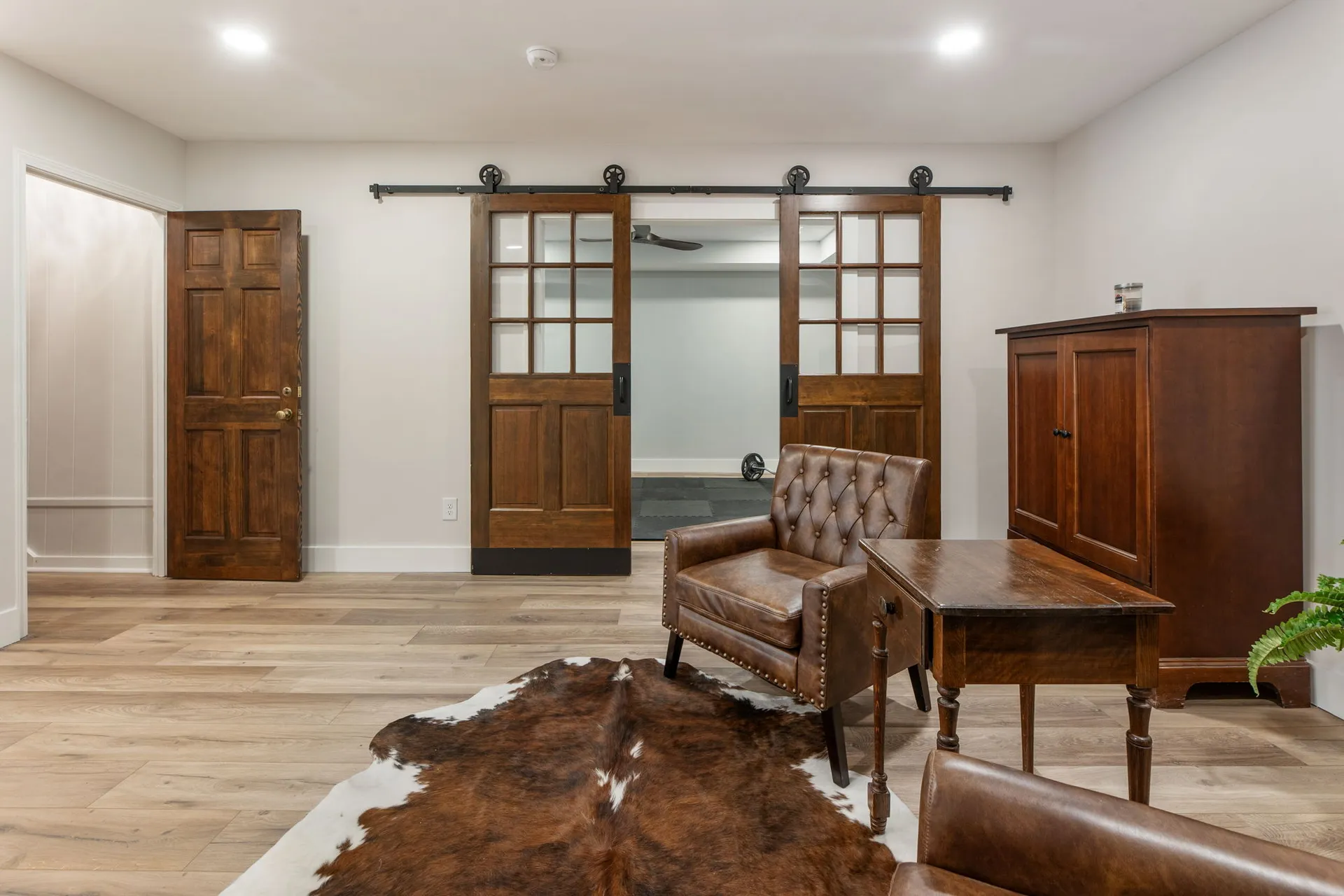 Finished basement in Roswell, GA by HomeVantage