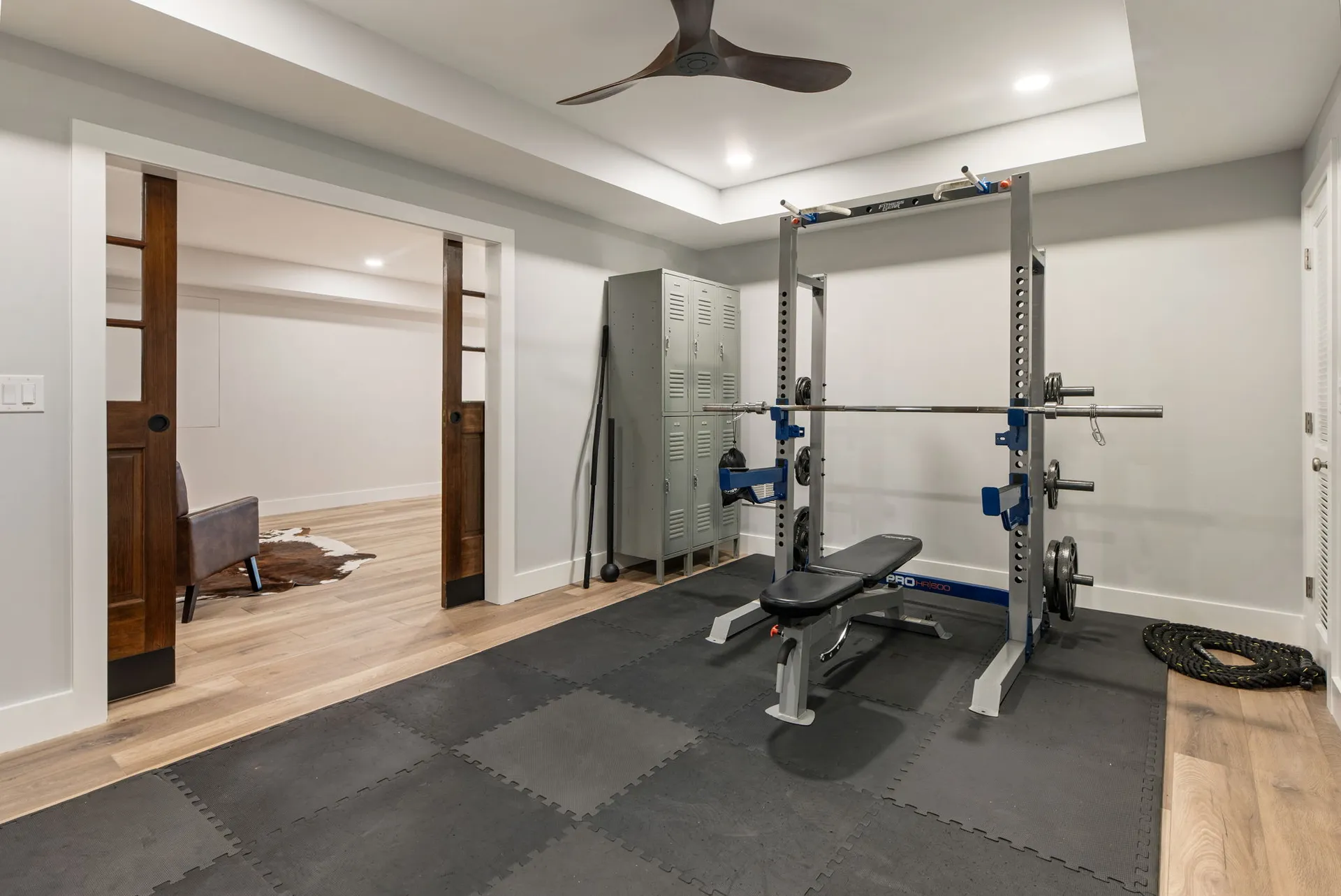 Finished basement in Roswell, GA by HomeVantage