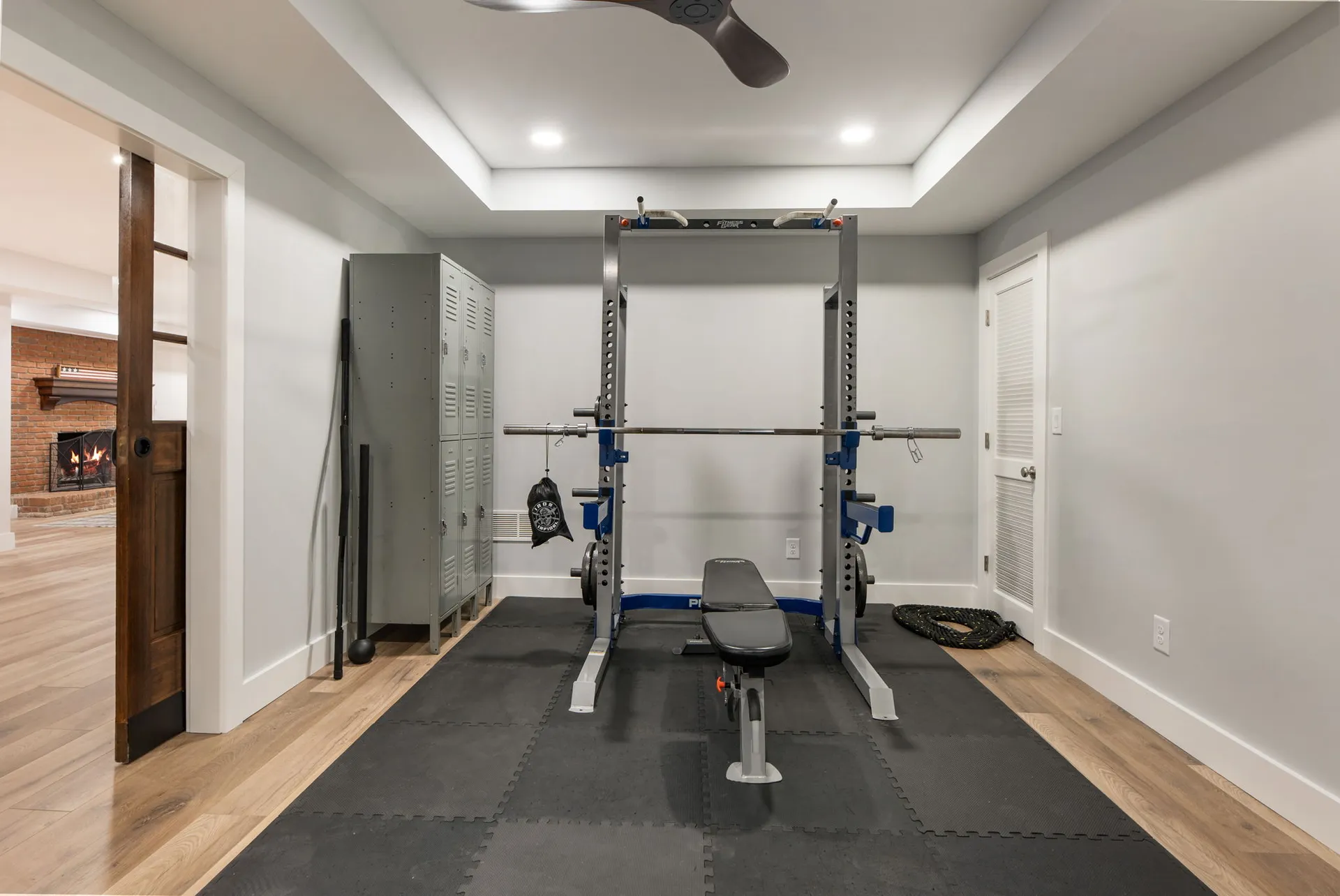 Finished basement in Roswell, GA by HomeVantage