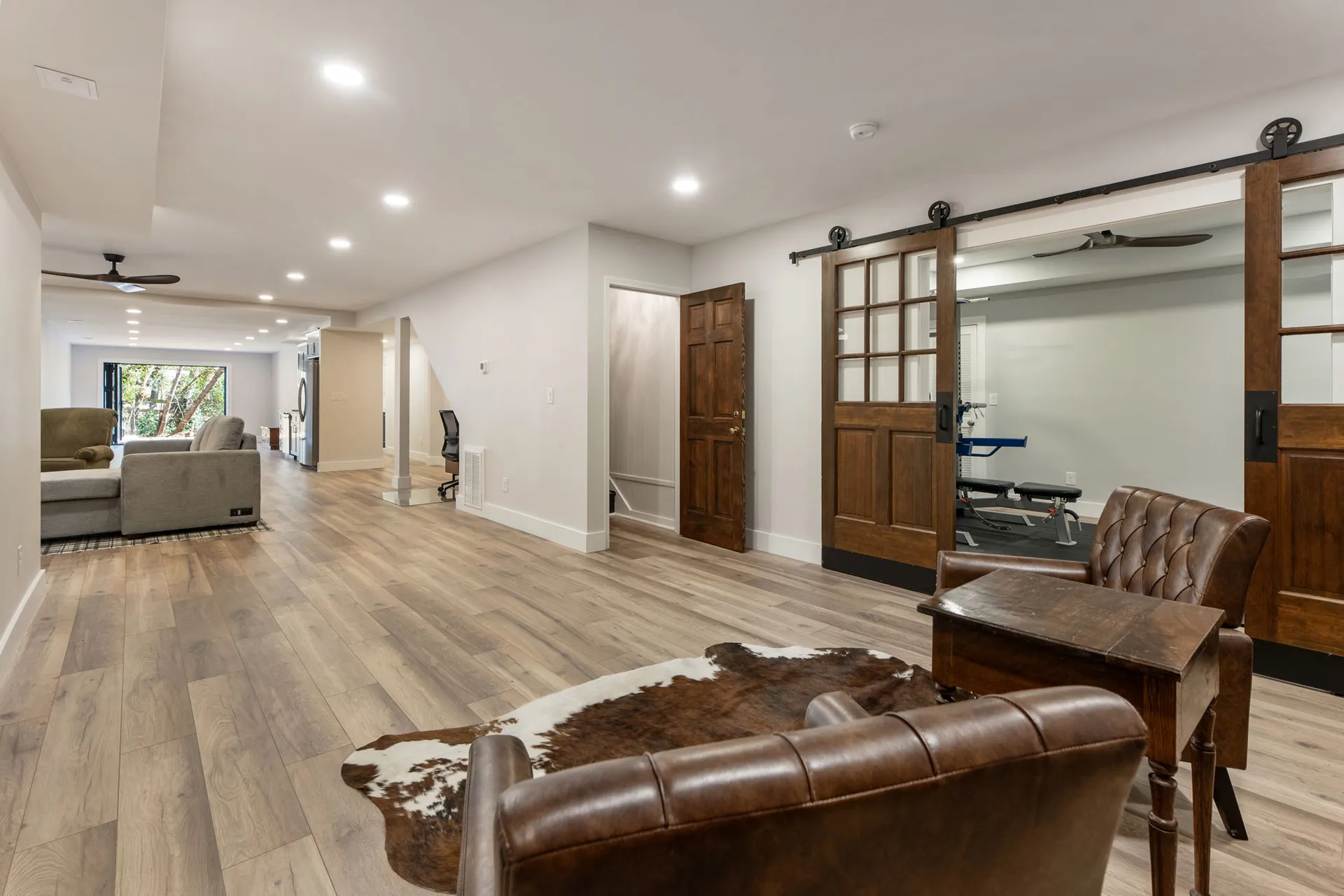 Finished basement in Roswell, GA by HomeVantage