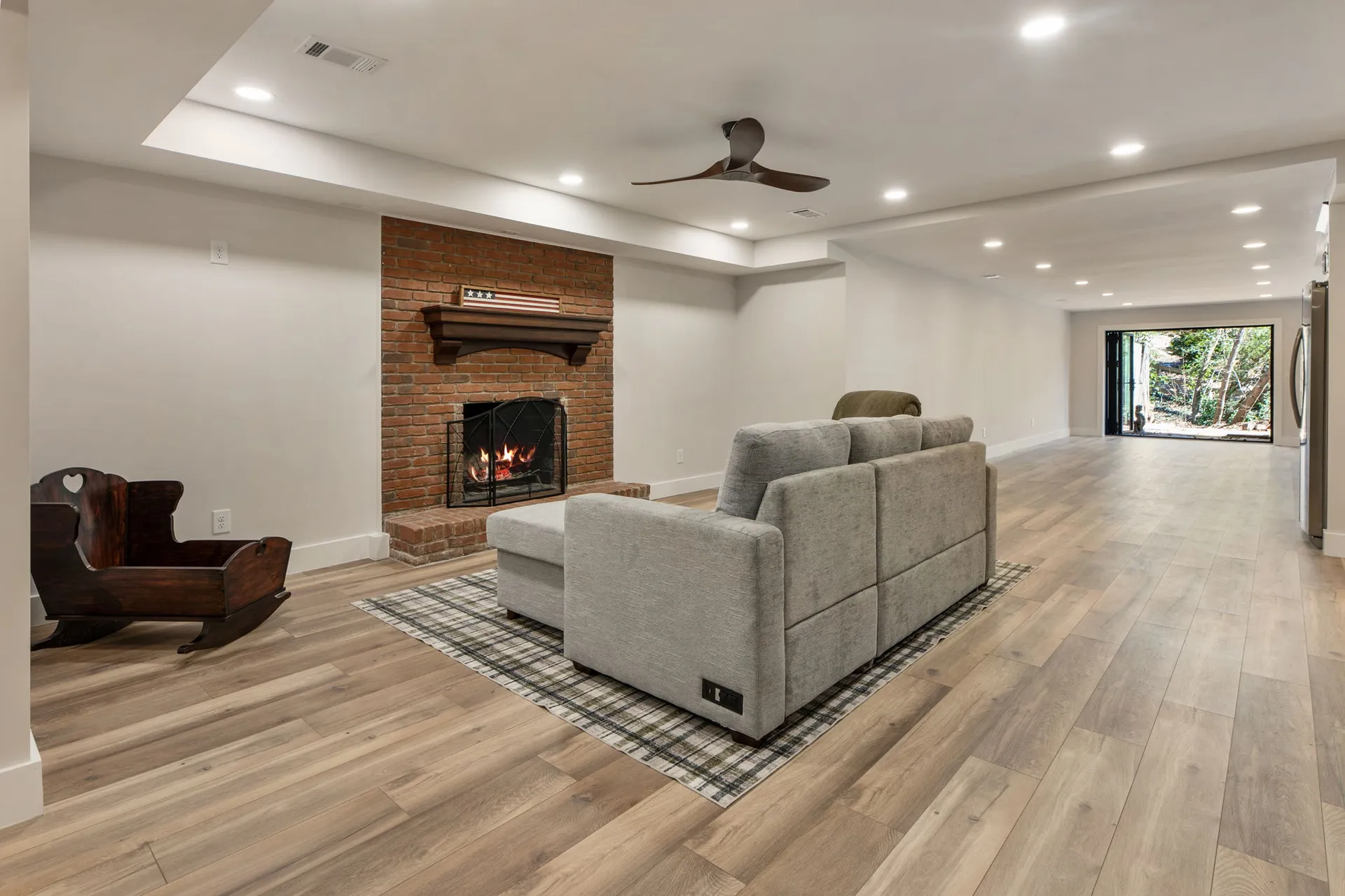 Finished basement in Roswell, GA by HomeVantage