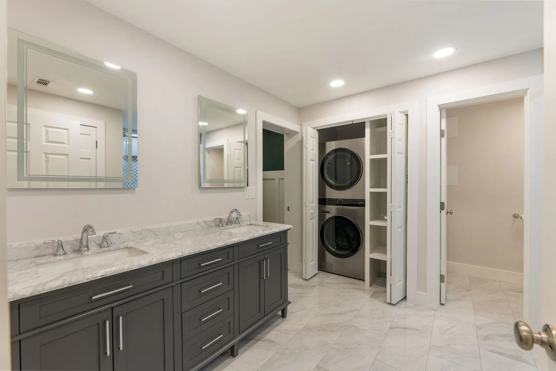 Finished basement in Roswell, GA by HomeVantage