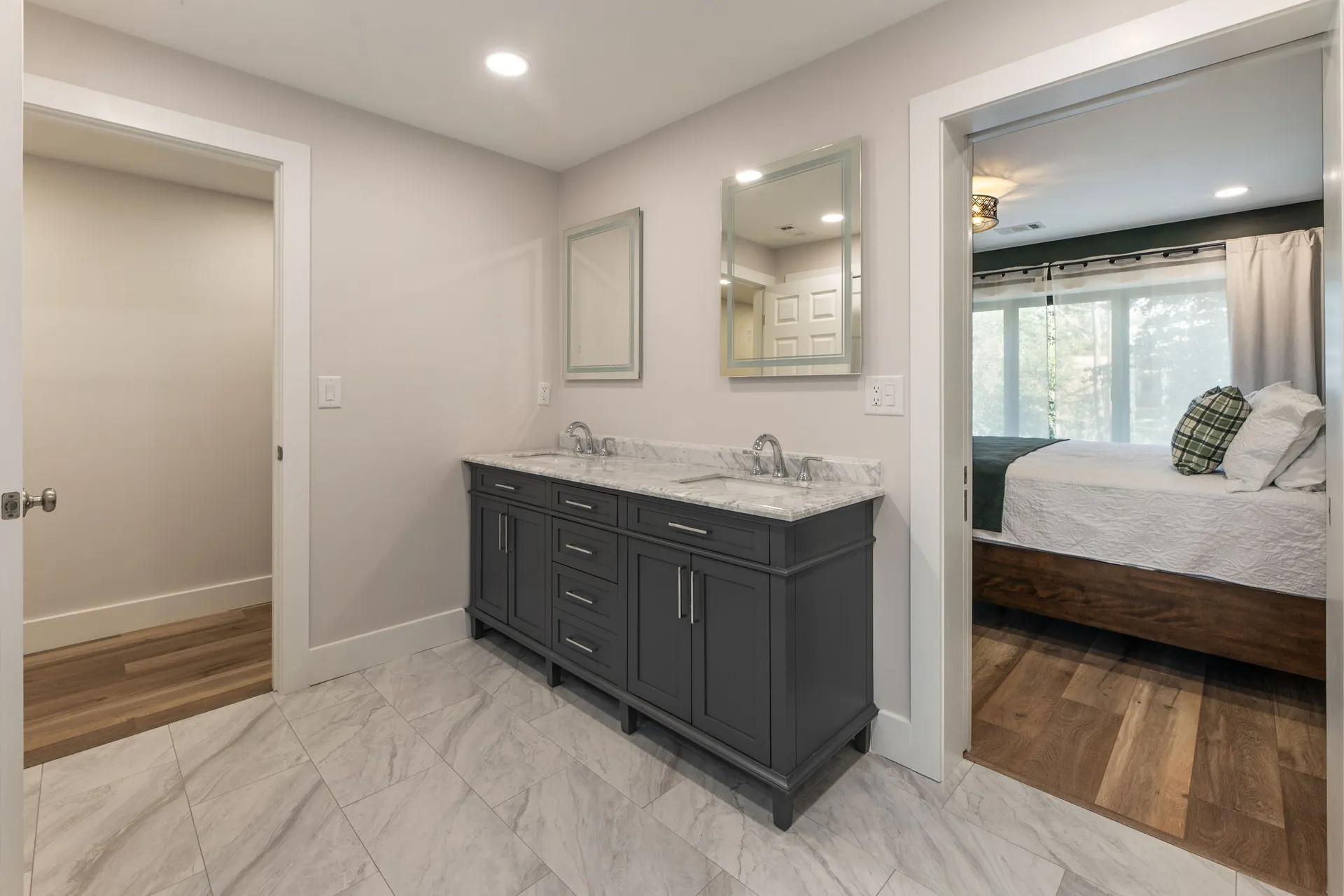 Finished basement in Roswell, GA by HomeVantage