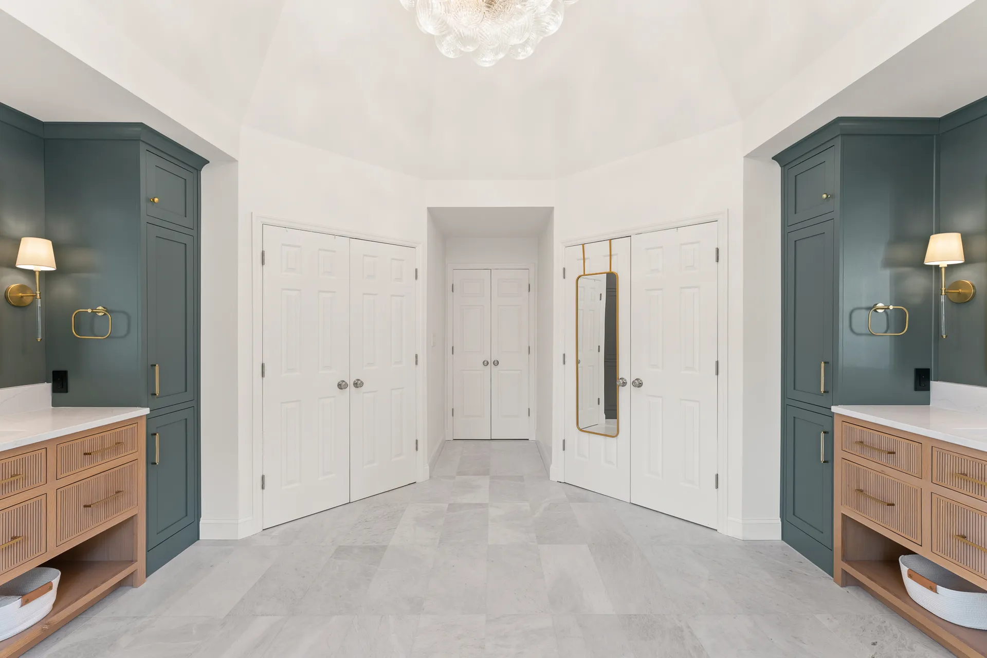 Walk-in shower, Custom tilework — Alpharetta bathroom remodel by HomeVantage