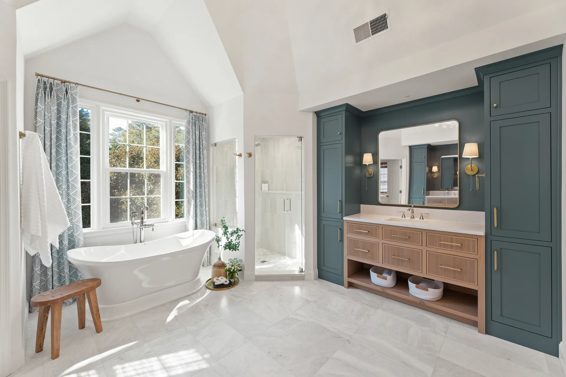 Tub, Vanity — Alpharetta bathroom remodel by HomeVantage