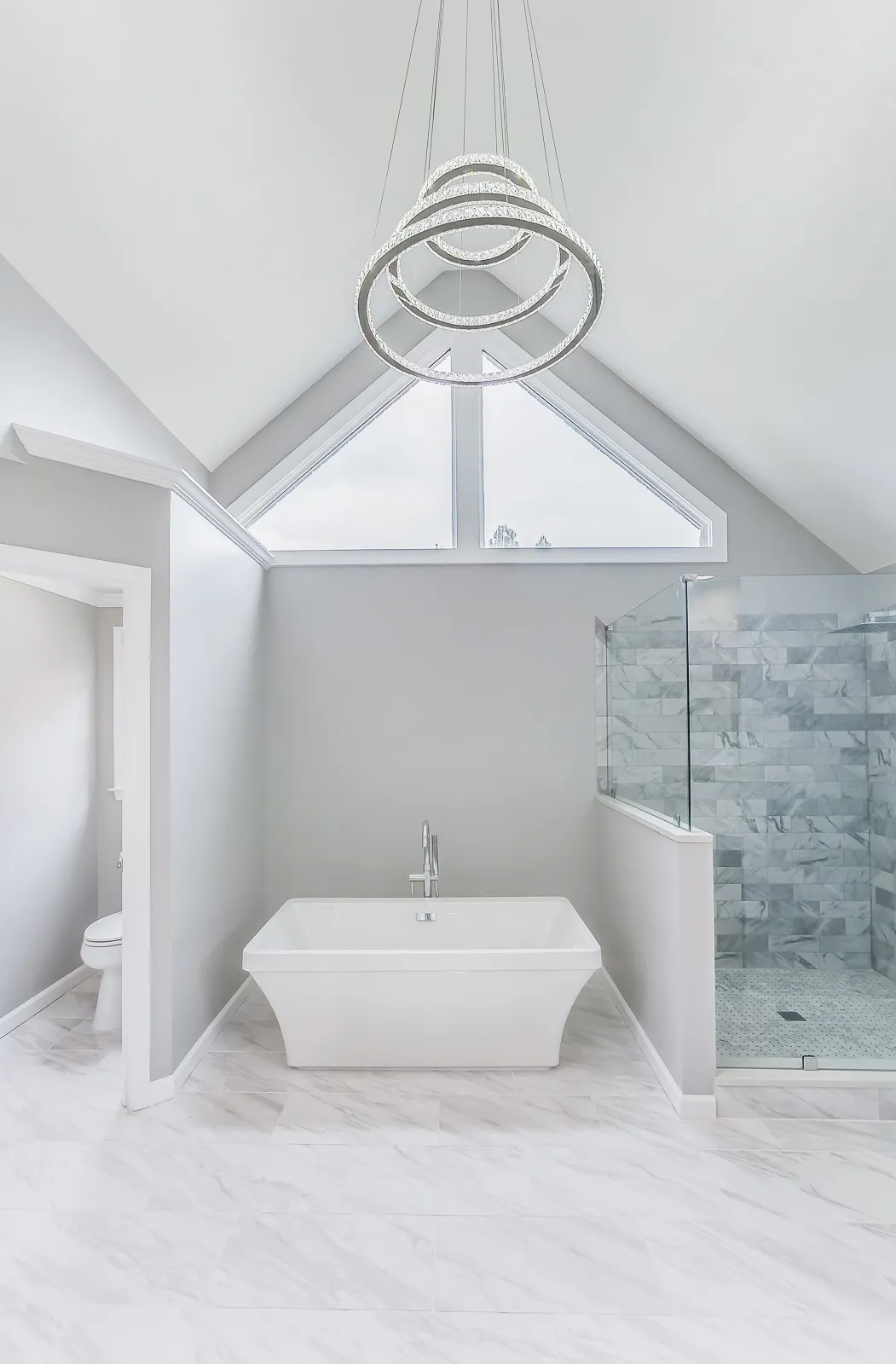Tub, Custom tilework — Alpharetta bathroom remodel by HomeVantage
