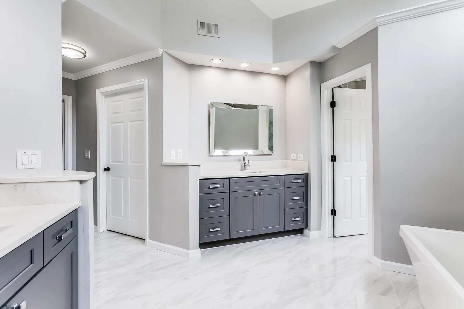 Vanity — Alpharetta bathroom remodel by HomeVantage