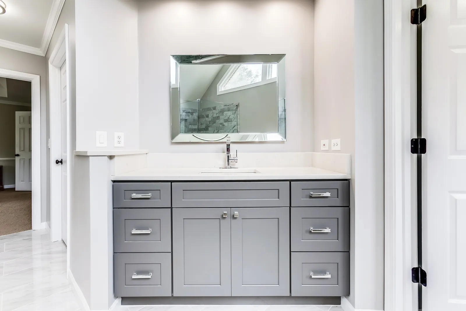 Vanity — Alpharetta bathroom remodel by HomeVantage