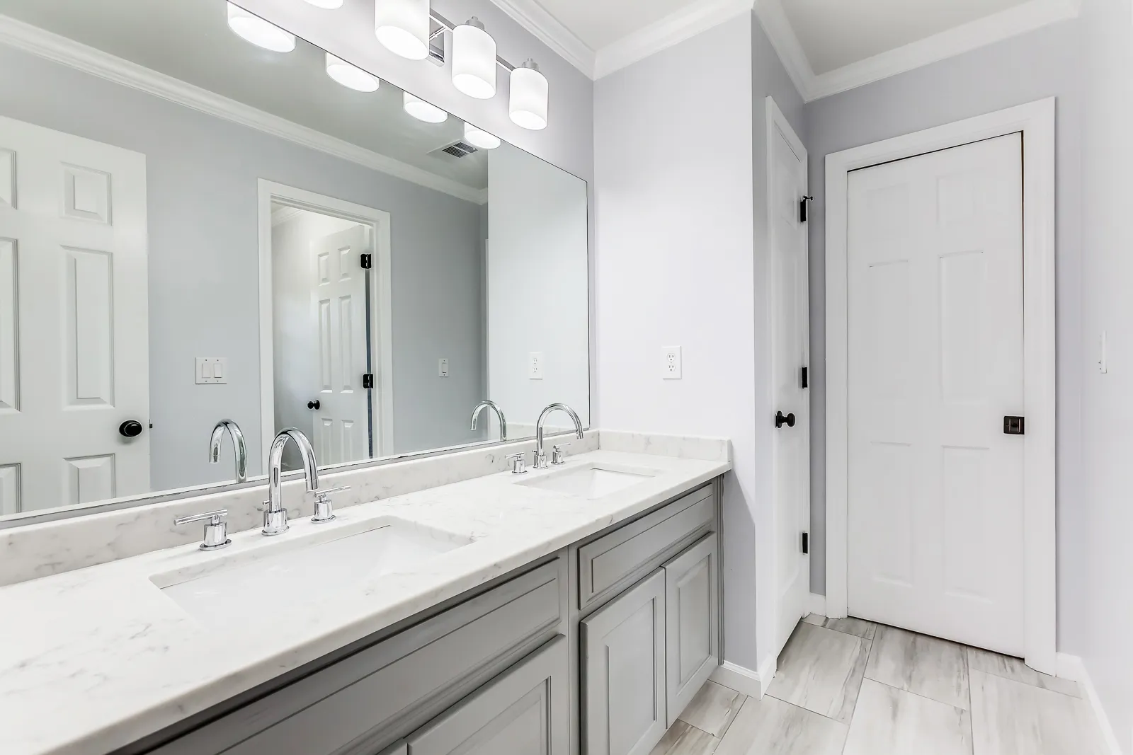 Vanity — Alpharetta bathroom remodel by HomeVantage