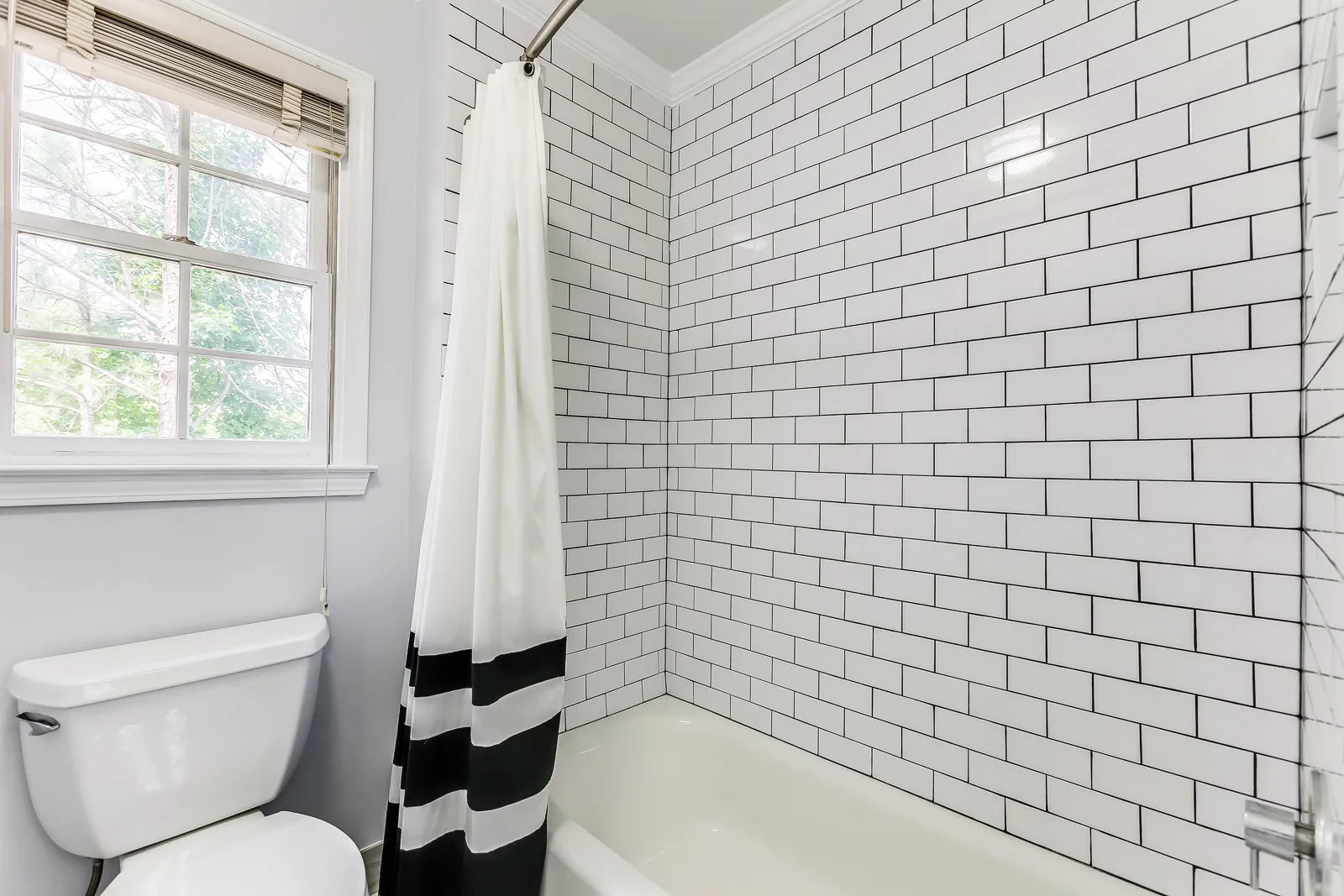 Walk-in shower, Custom tilework — Alpharetta bathroom remodel by HomeVantage