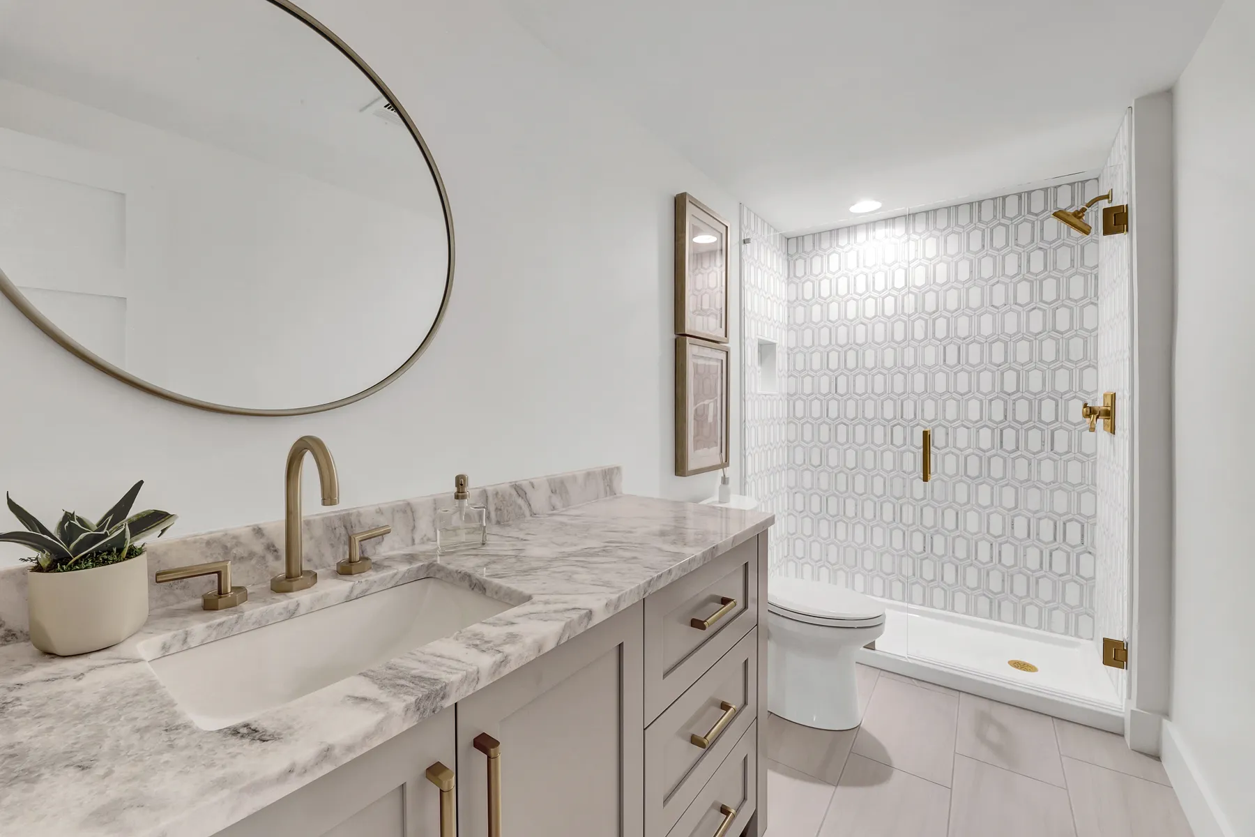 Vanity — Alpharetta bathroom remodel by HomeVantage