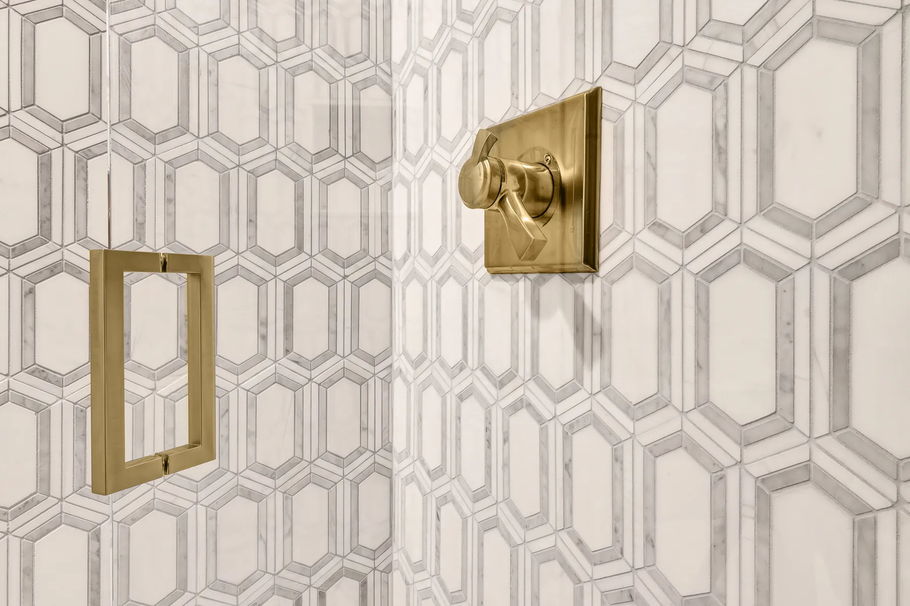 Custom tilework — Alpharetta bathroom remodel by HomeVantage