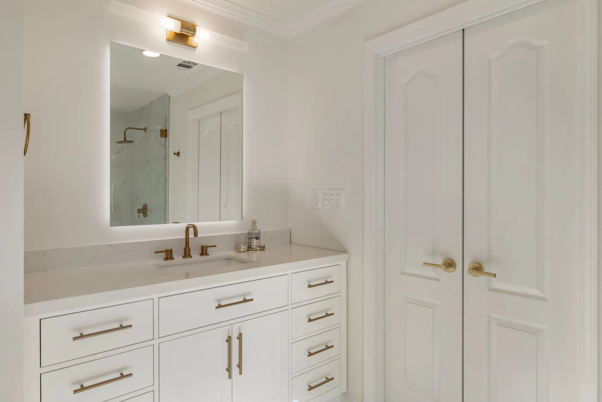 Vanity — Alpharetta bathroom remodel by HomeVantage
