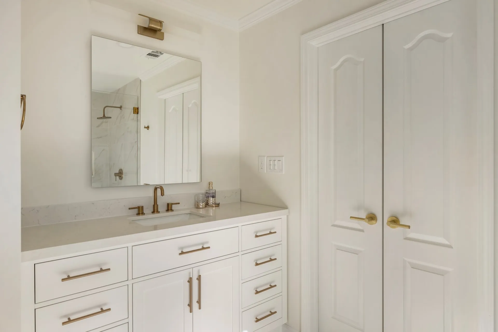 Vanity — Alpharetta bathroom remodel by HomeVantage