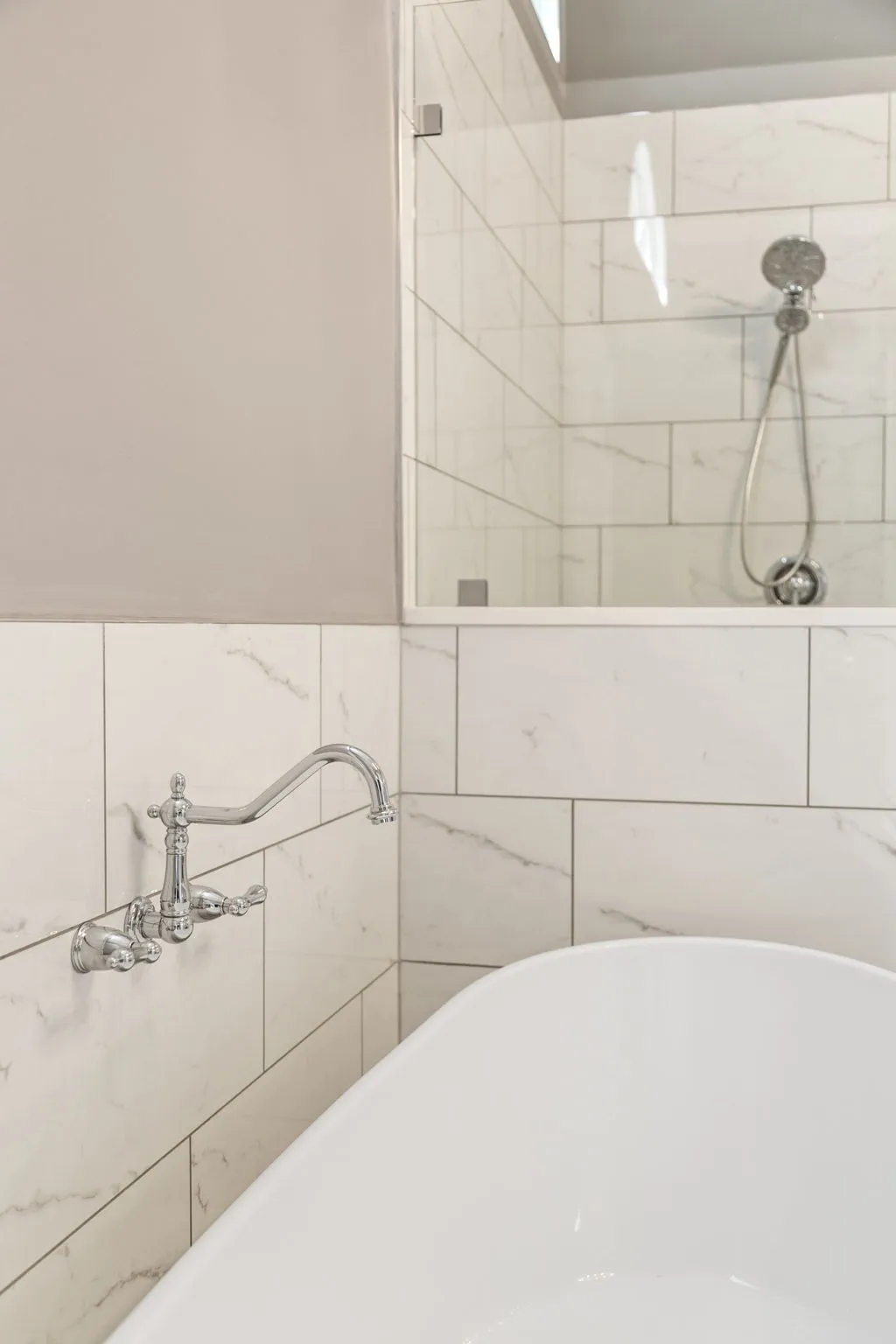 Tub — Cumming bathroom remodel by HomeVantage